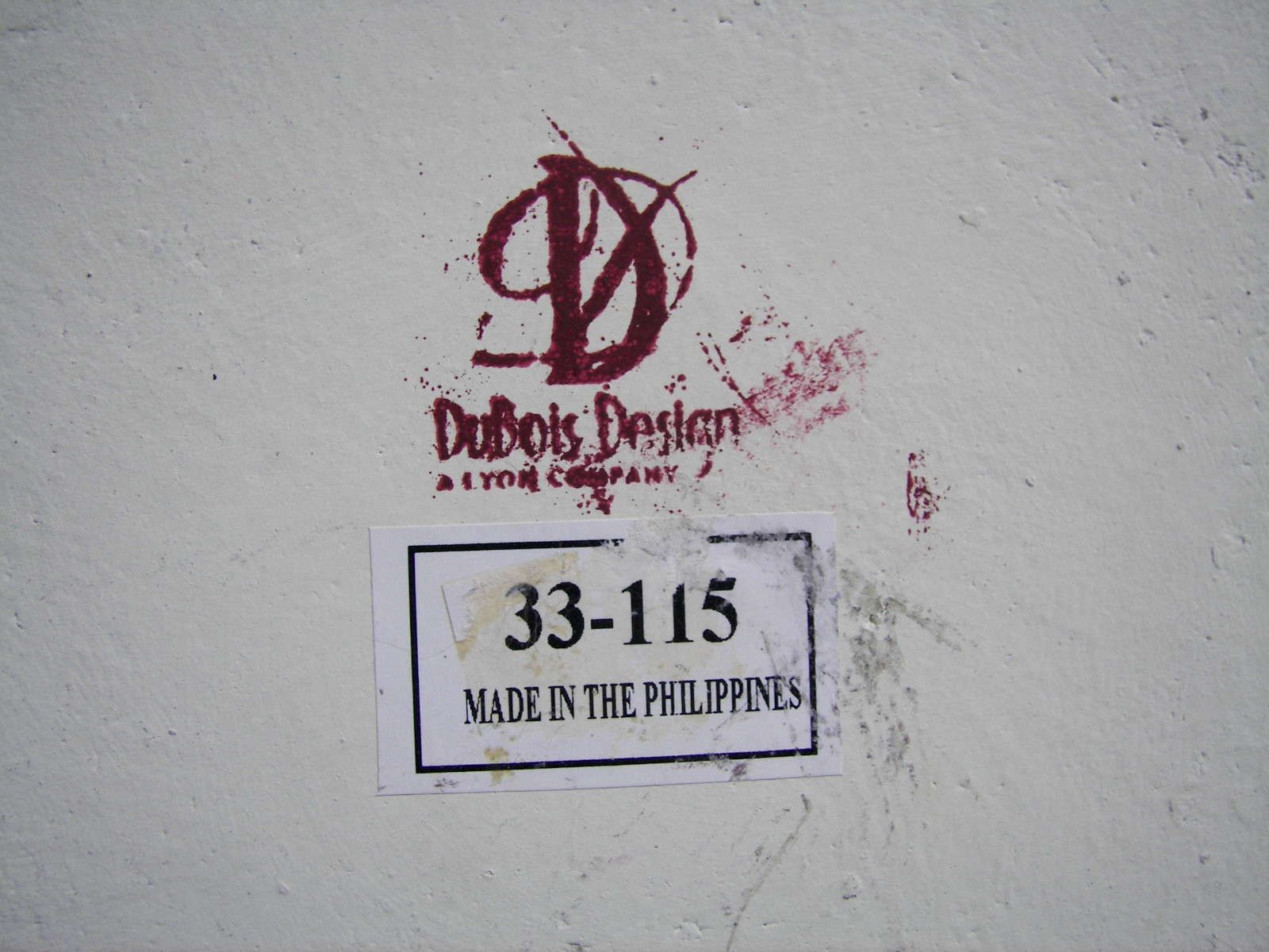 Dubois Design Clay Decor Plate 13″ Philippines Pottery 5 LB Cardinal w/Stand b23