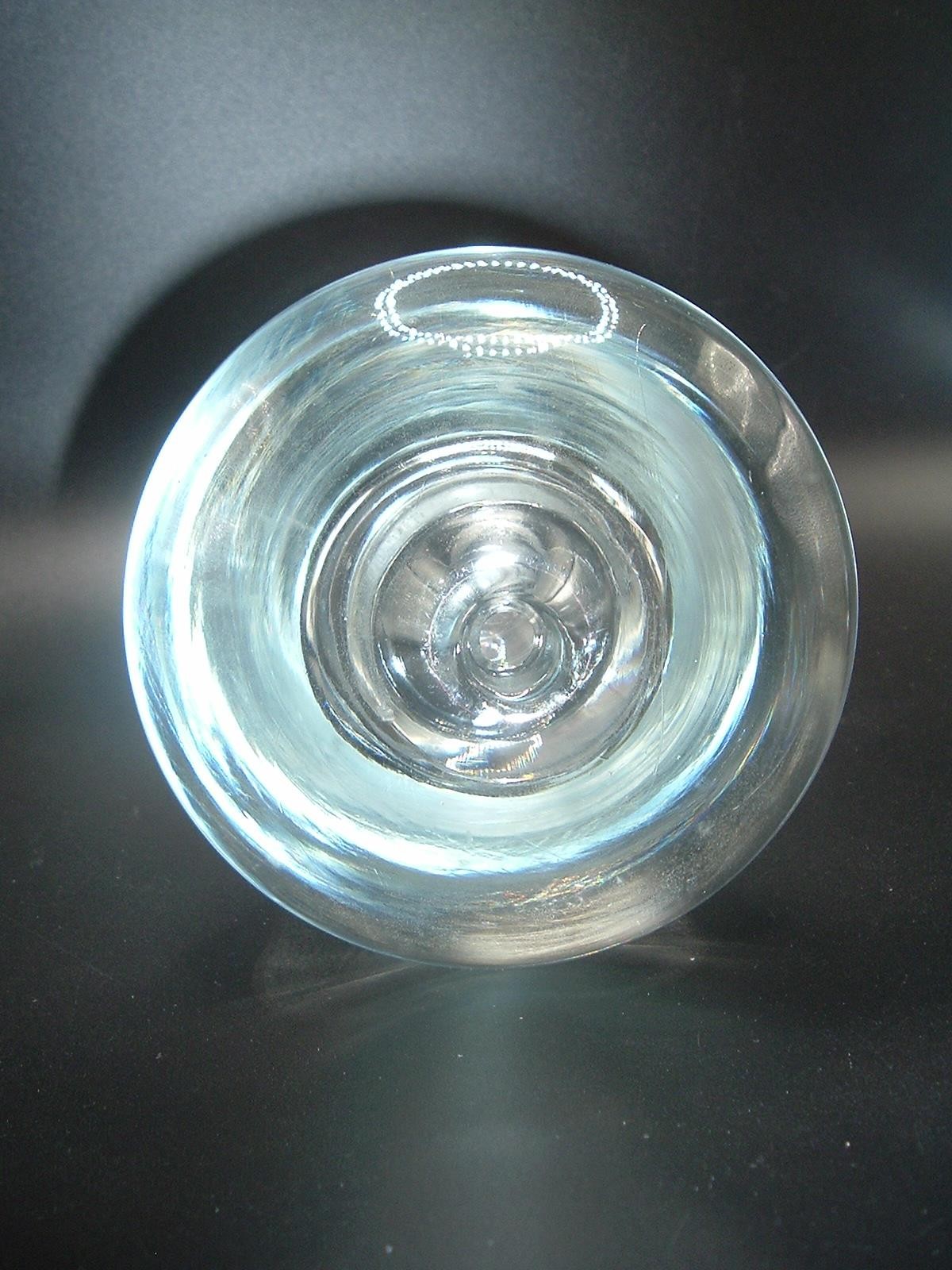 Mushroom UFO Alien Crystal HEAVY 2lb 8oz Art glass, bud vase, conversation piece