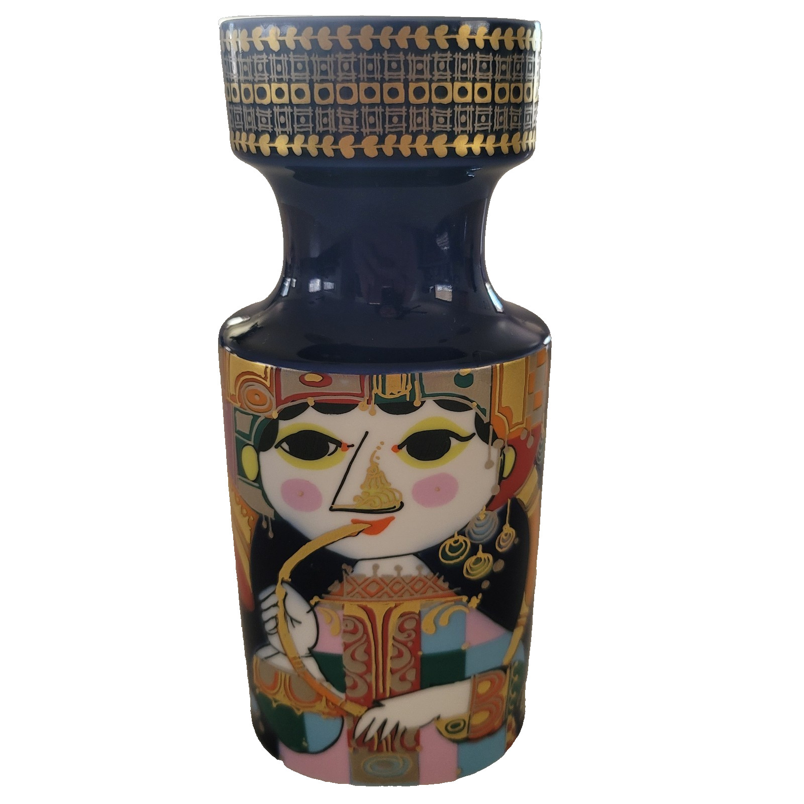 Candle Holder Bjorn Wiinblad 1001 ARABIAN NIGHTS for Rosenthal Studio Line Blue