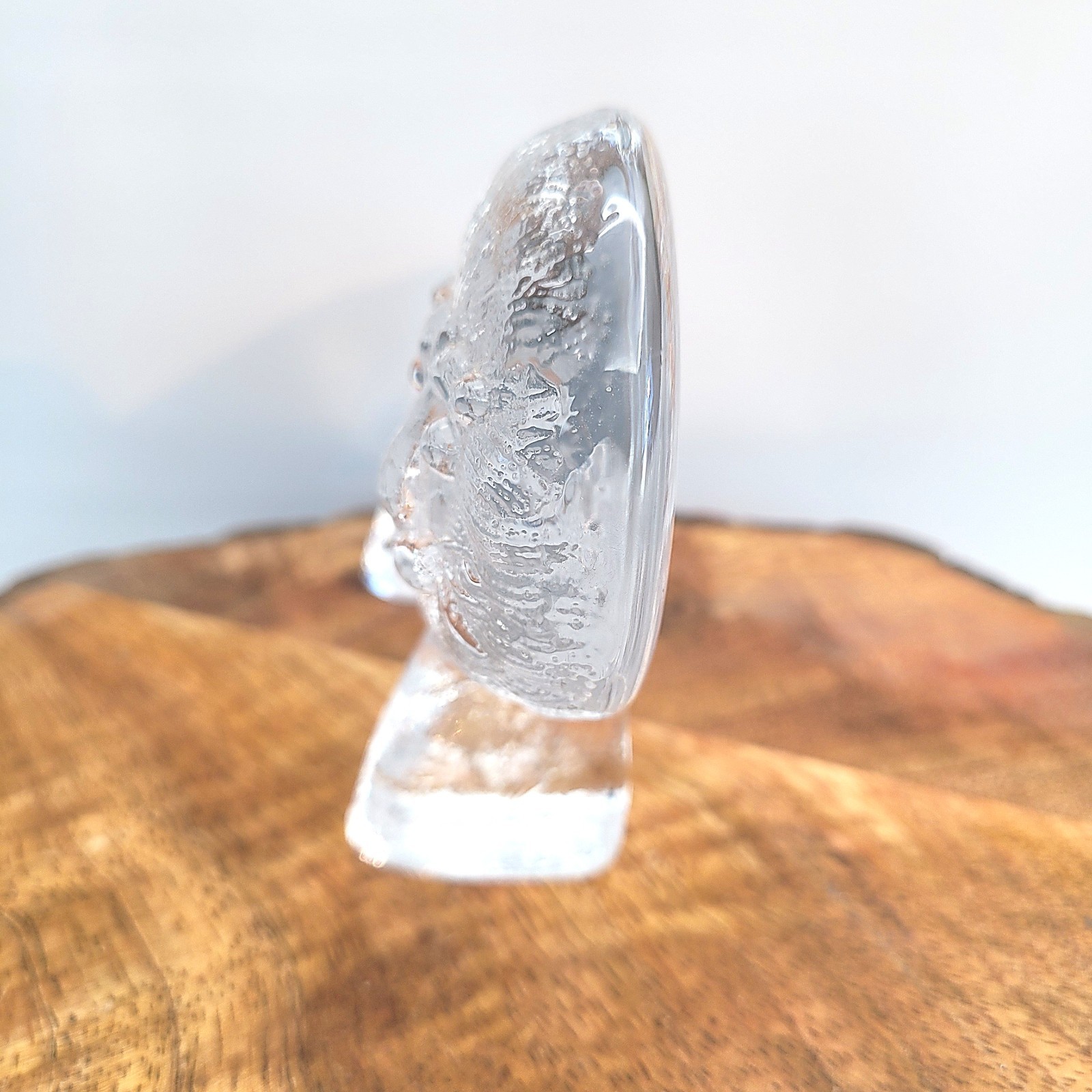 Vintage Kosta Boda Zoo Series Glass Lion Sculpture Bertil Vallien 60s 70s MCM