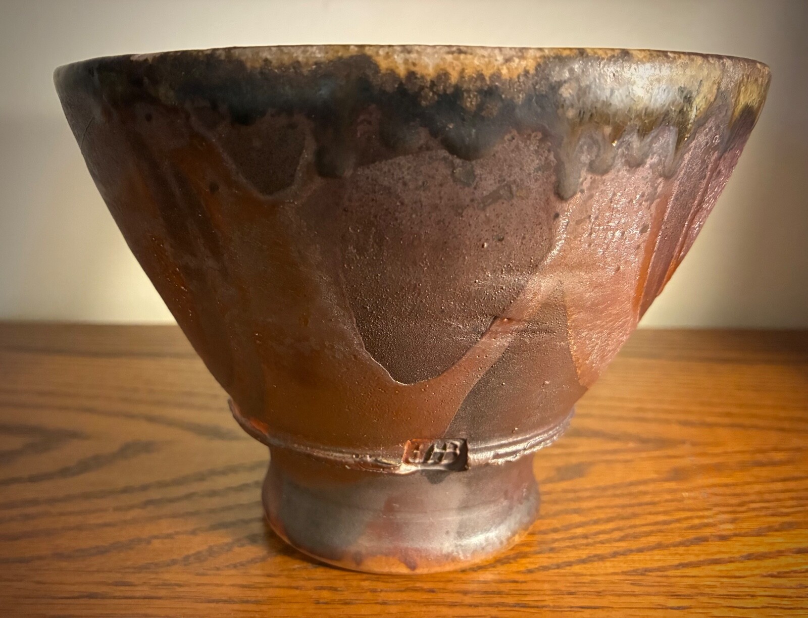 Beautiful WOOD-FIRED ART POTTERY Stamp-Signed by Ian Hazard-Bill of IHB Ceramics