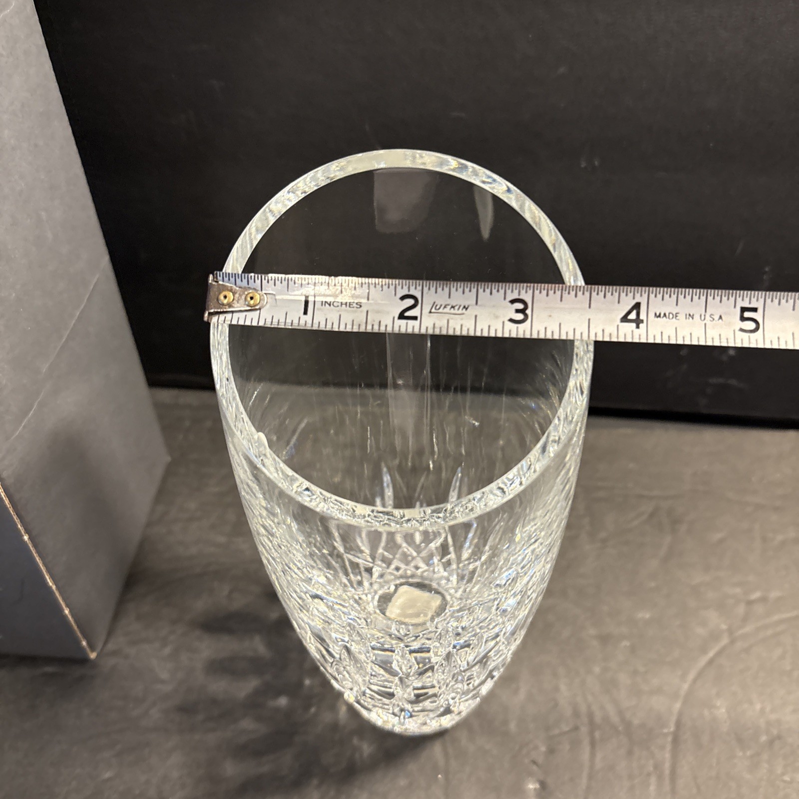 VTG Waterford Crystal LISMORE ESSENCE 7.5” Angular Vase Brand New In Box