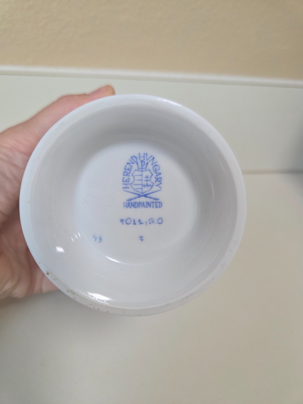 Herend vase. Porcelain. Hand painted. Made in Hungary.