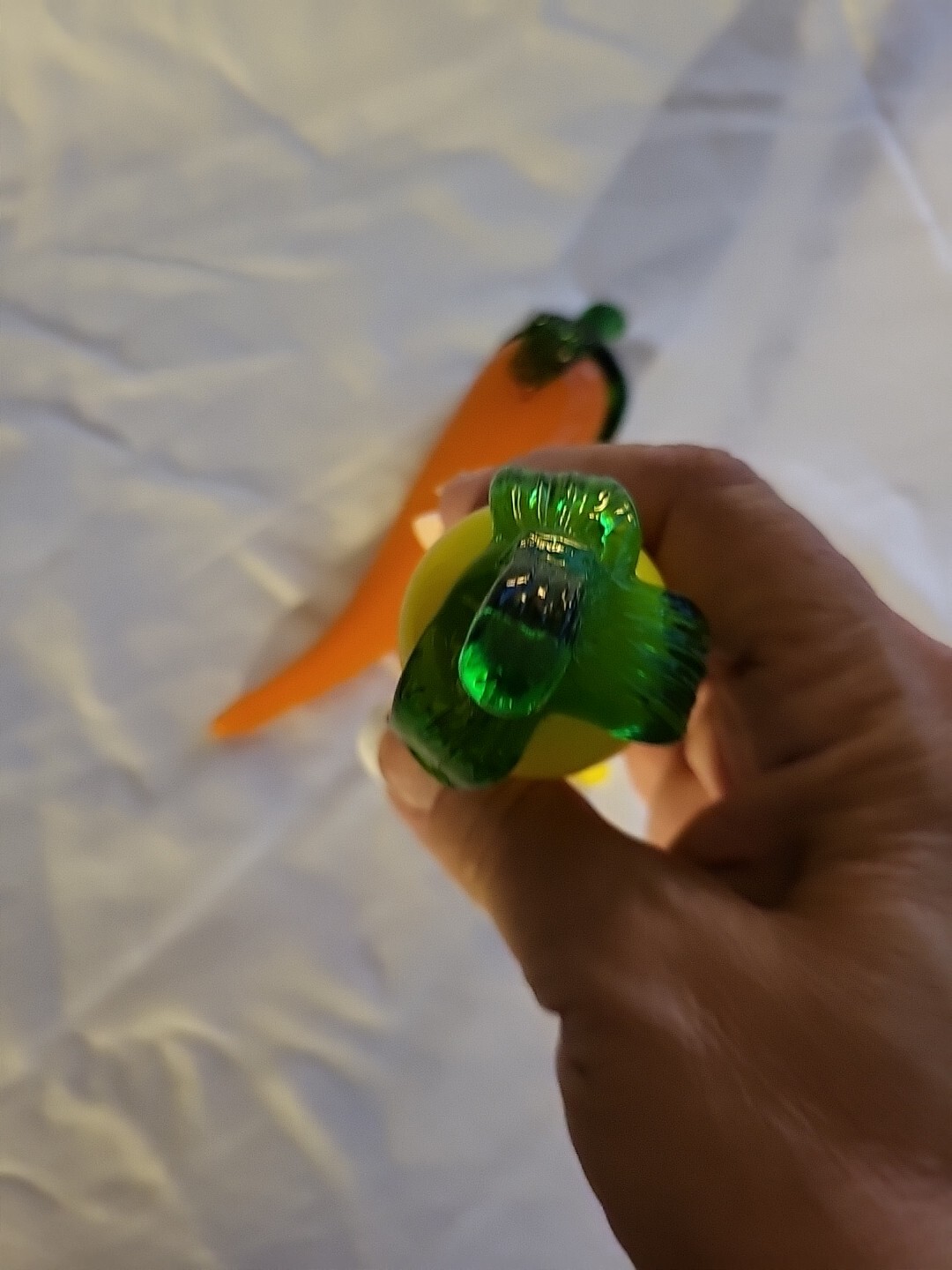 Glass Hot Peppers Orange And Yellow Hand Blown Unmarked A Must Have