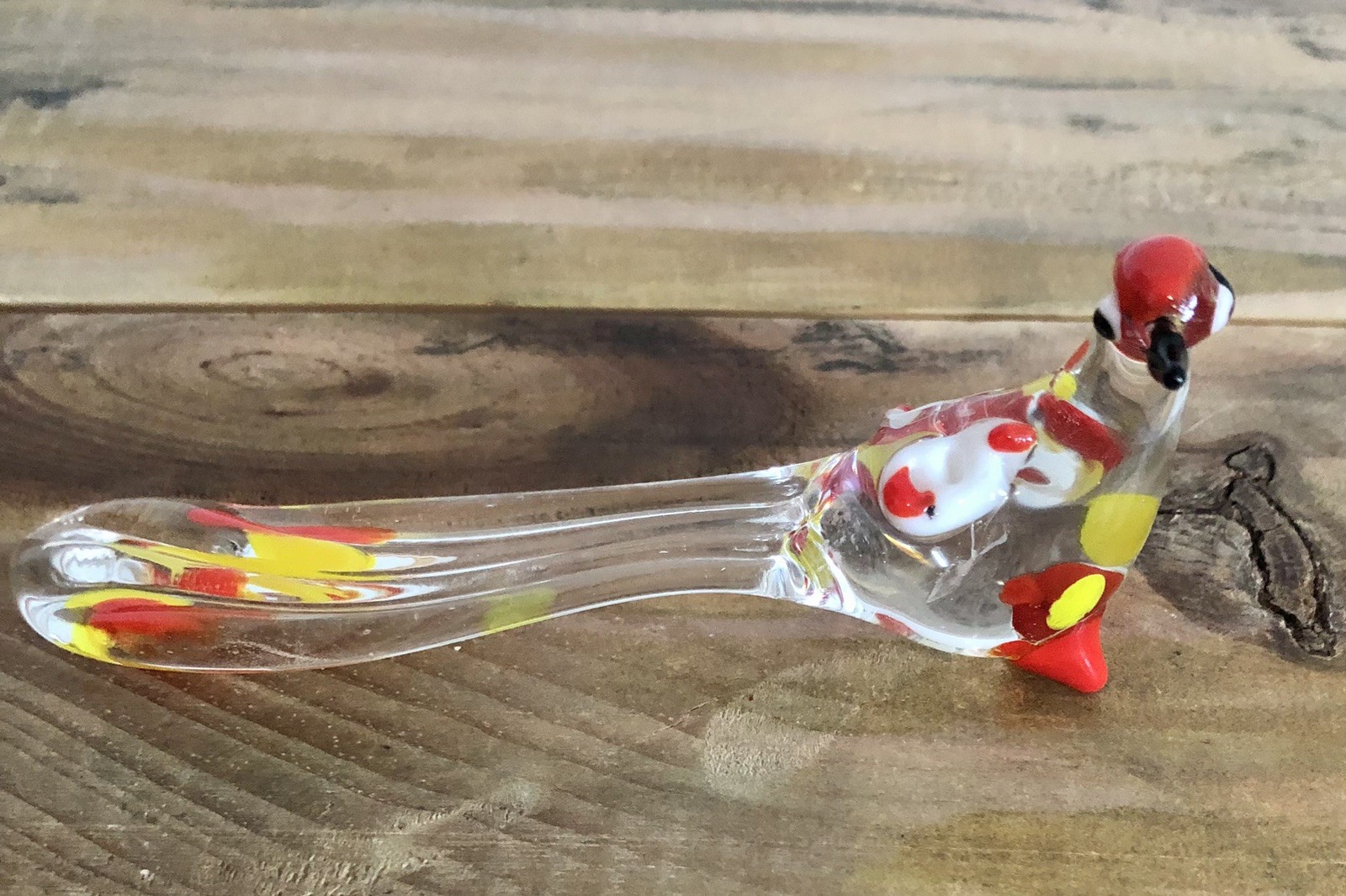 Miniature Intricate Handblown Glass Bird Figurine