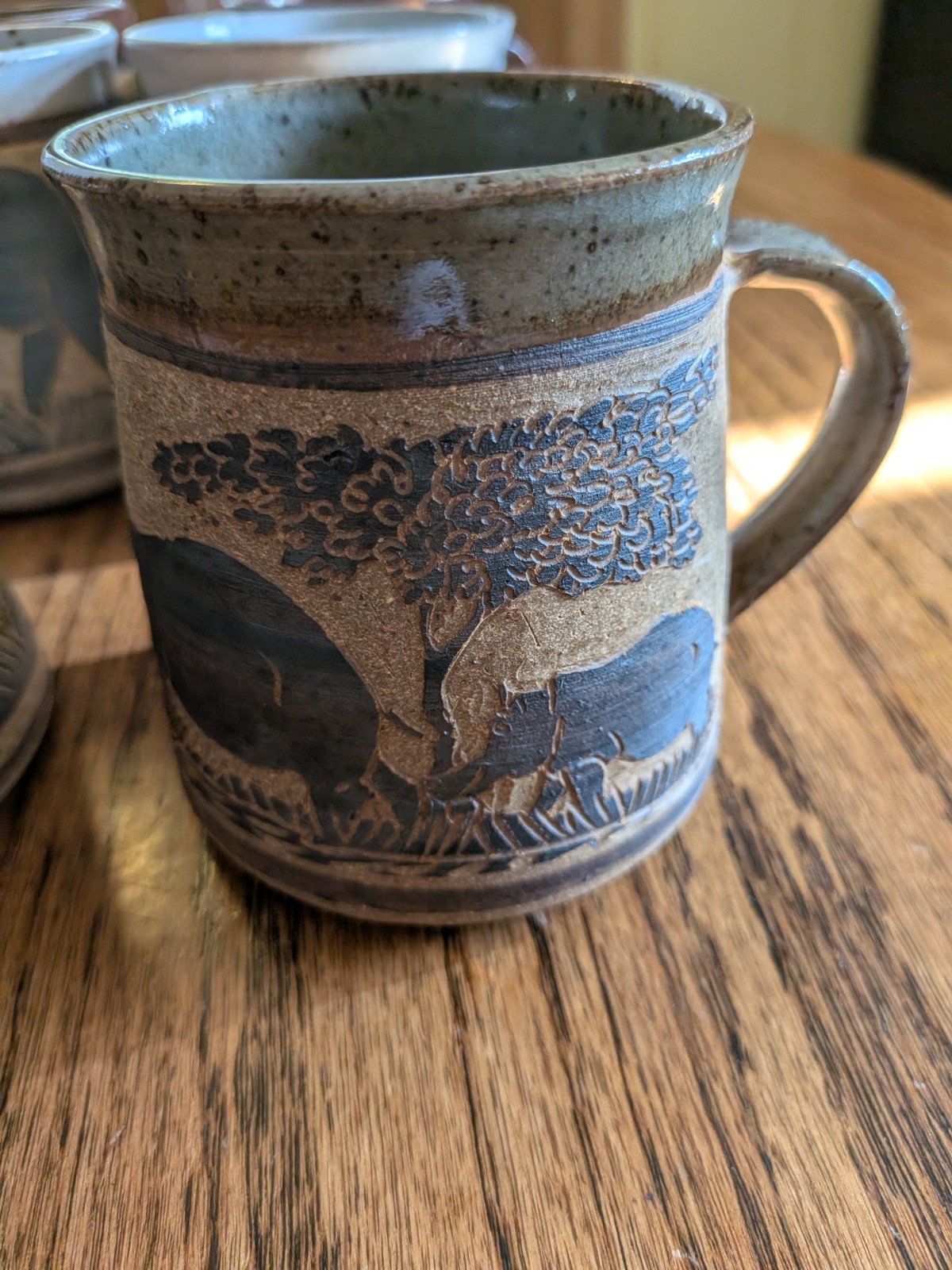 Signed Douglas Lentsa Set Of 6 Studio Pottery Design Coffee Cups South Africa