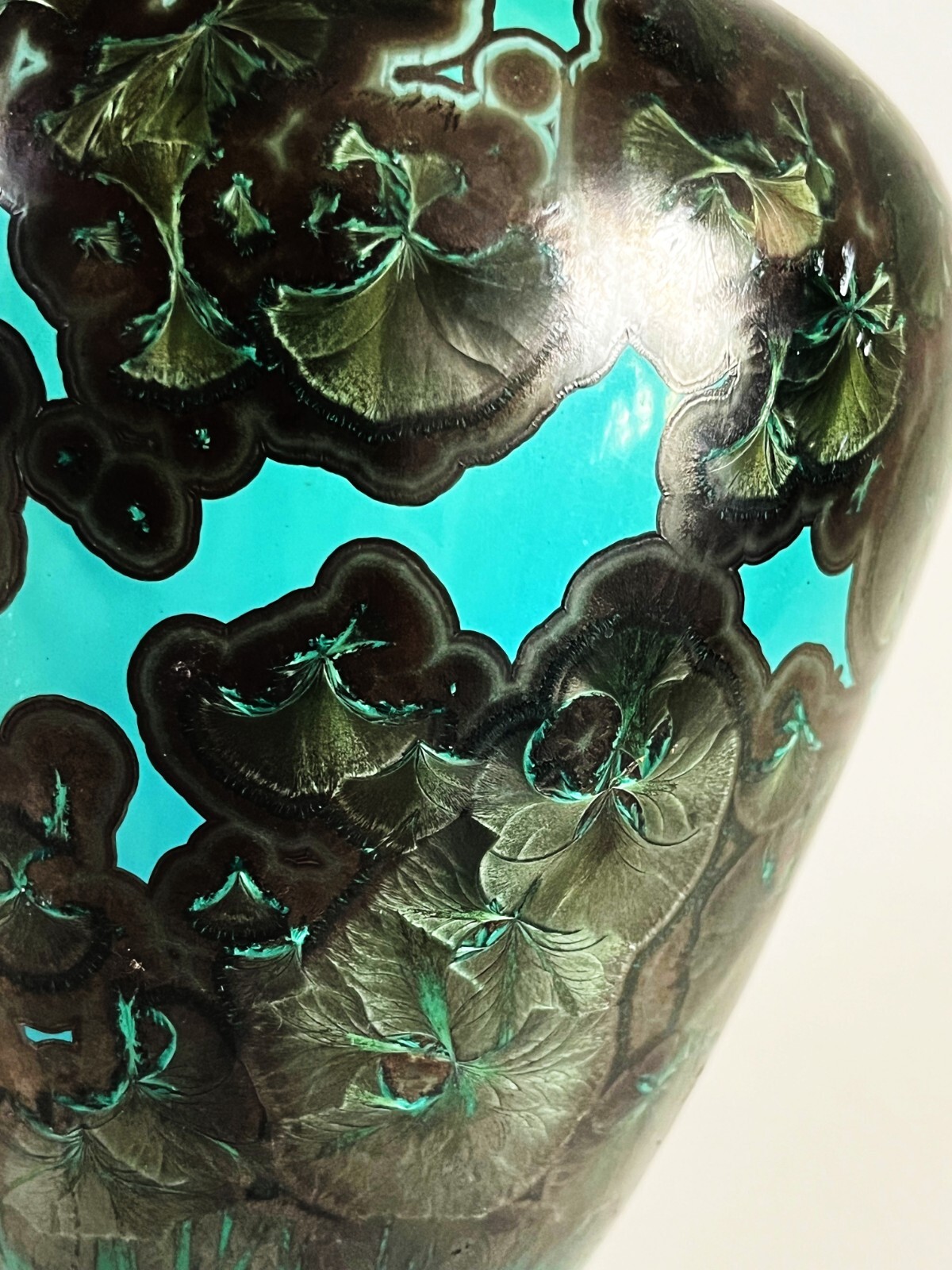 JON PRICE LAGUNA BEACH STUDIO ART POTTERY CRYSTALLINE PORCELAIN WEED POT VASE