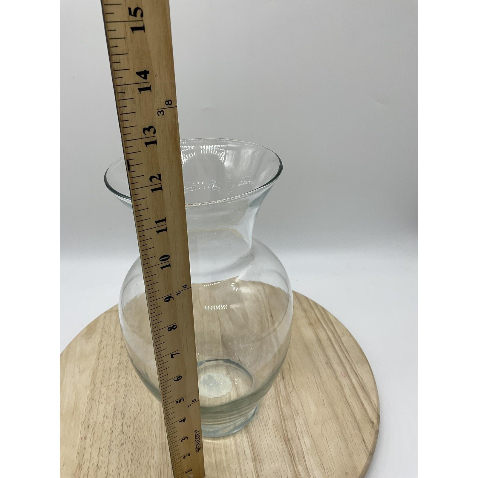 Indiana Glass Betta Fish Vase 10″ Clear Crystal Flower Centerpiece Home Decor