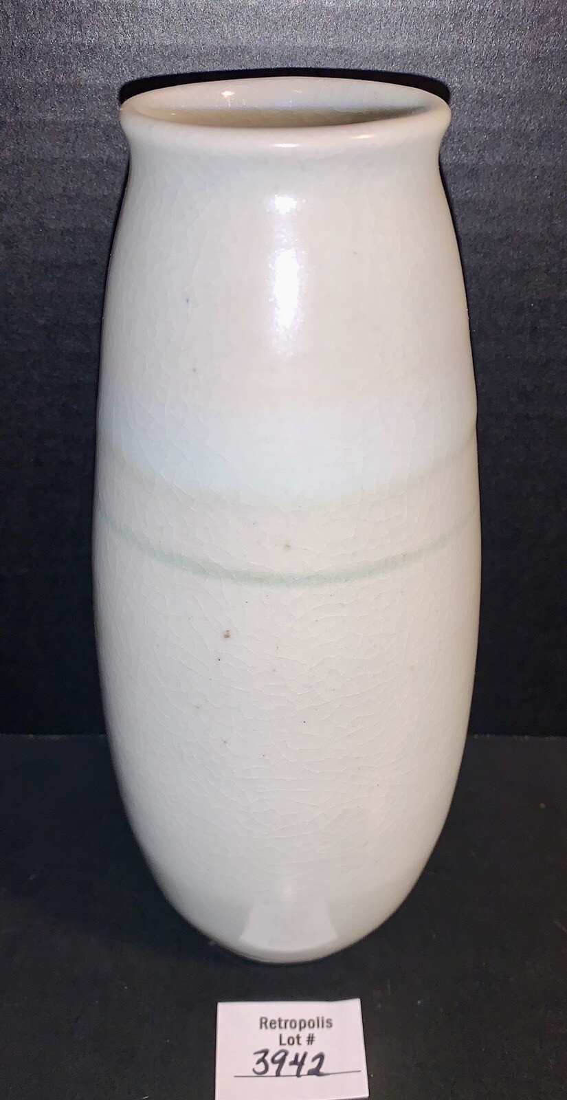 Hanlin Pottery Vase Pink & Blue Hand Thrown Contemporary