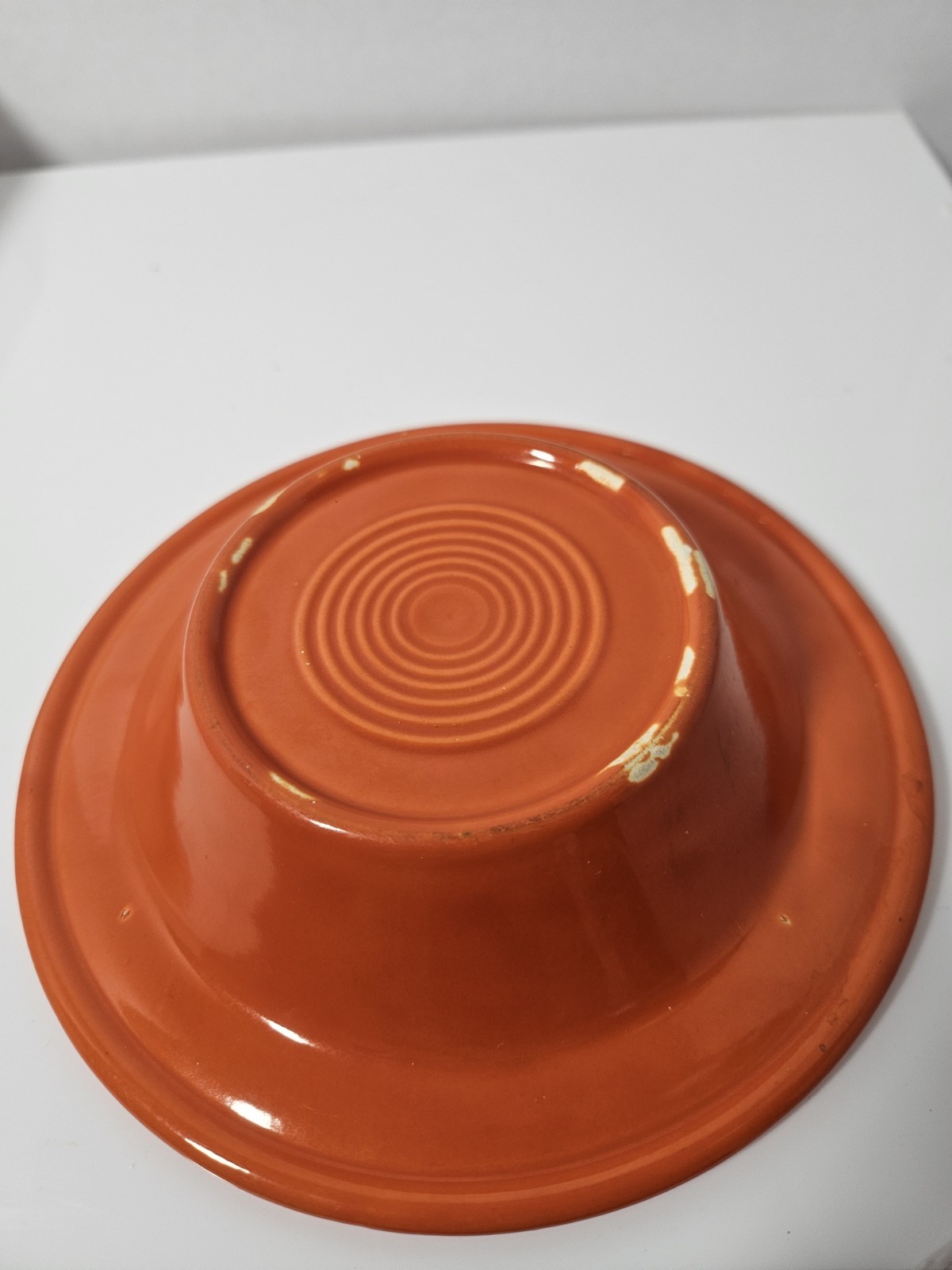 Genuine Vintage Fiesta Ashtray Radioactive Red Fiestaware Orange PLS READ