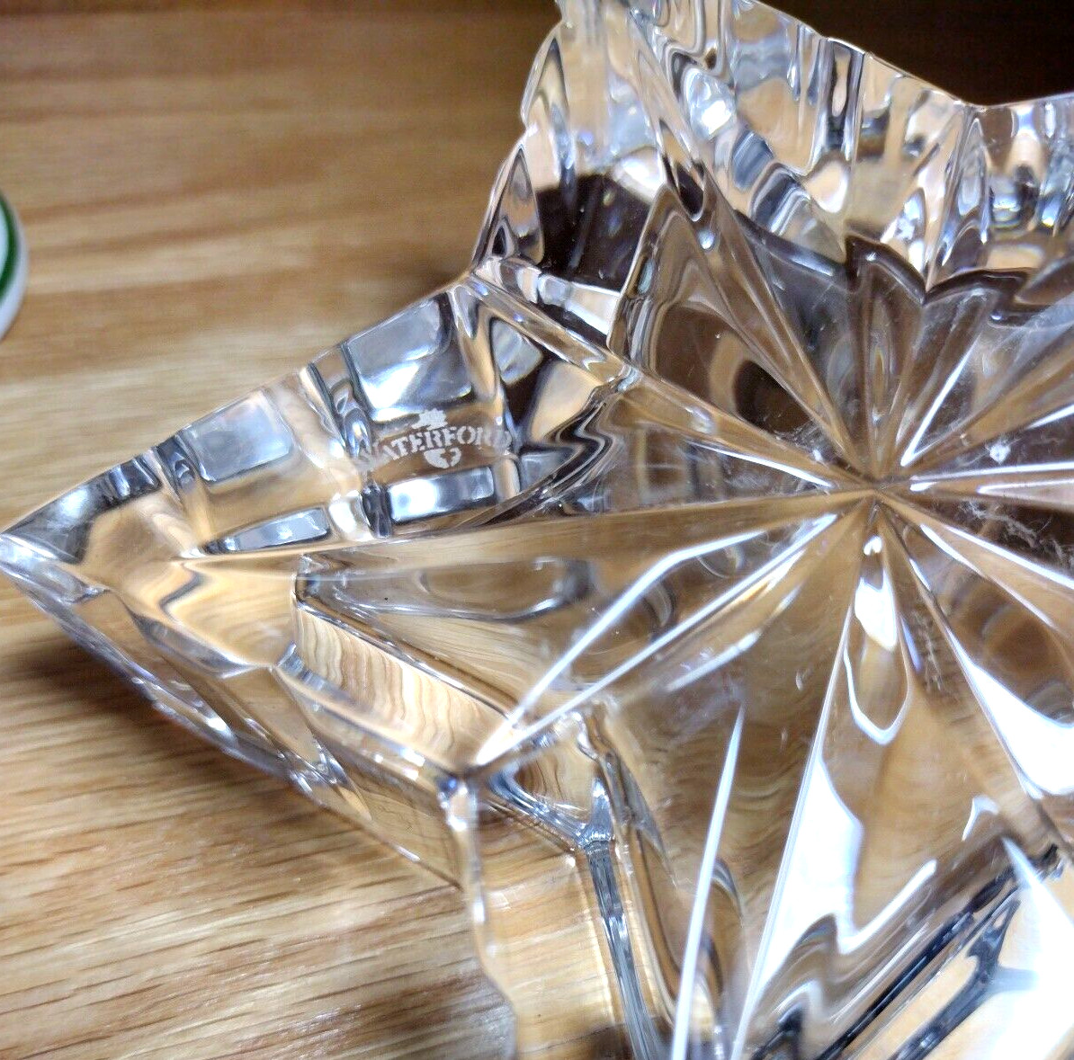 Unique Waterford Crystal “Celebrate the Season” Star Votive Candleholder Dish 5″