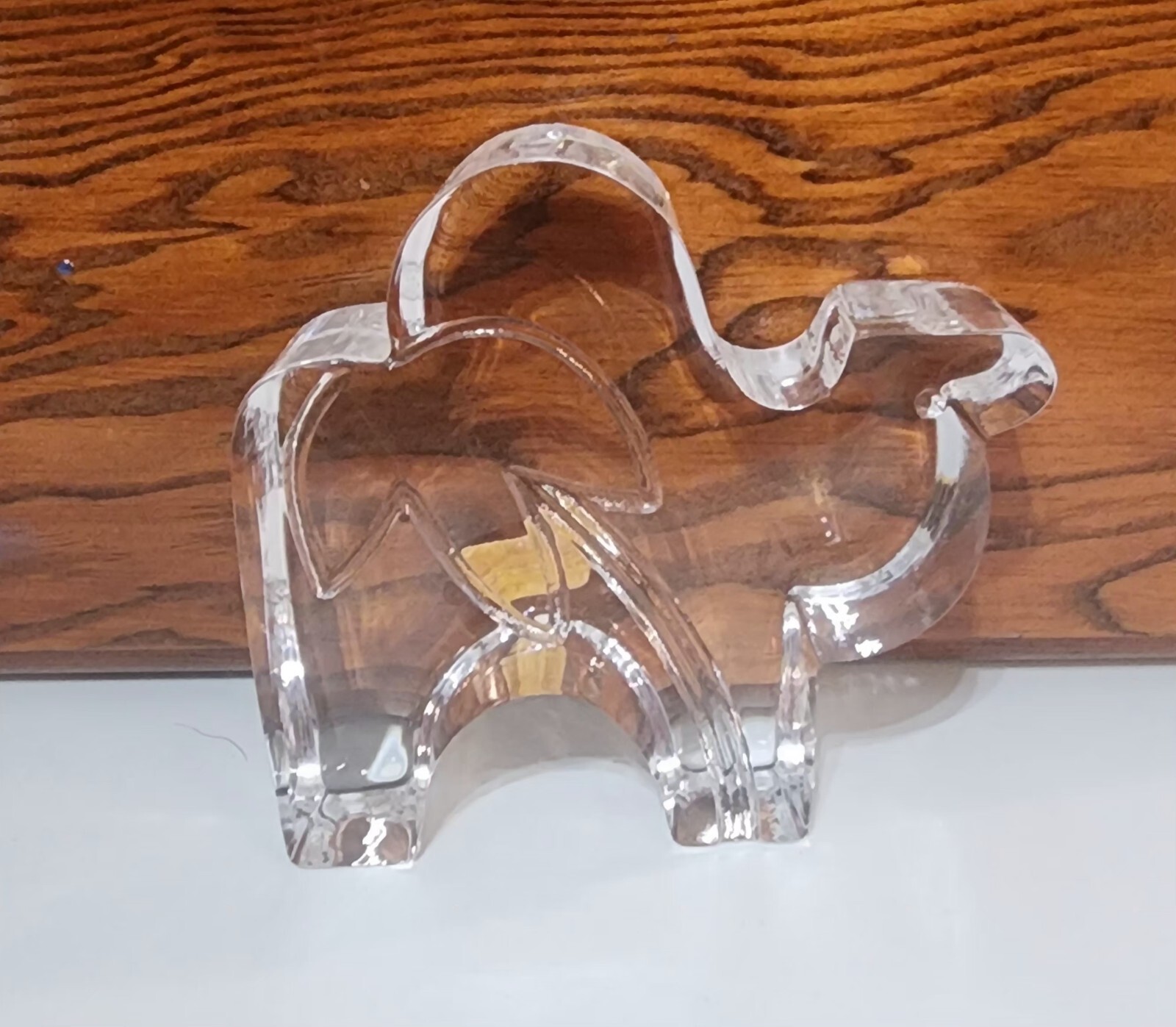 KOSTA BODA ZOO Camel Vintage Glass Figurine Signed With Orginal Sticker