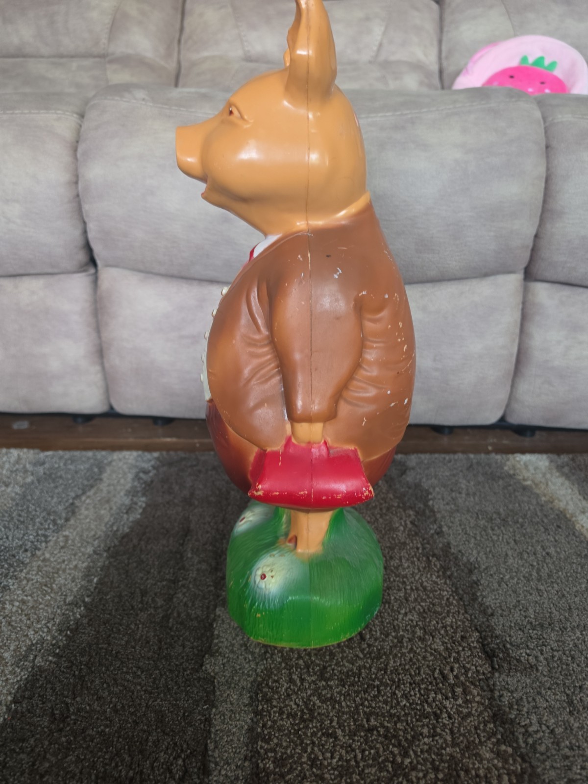 Vintage 1960s Beswick Beatrix Potter Pigling Bland Figure Blow Mold Plastic