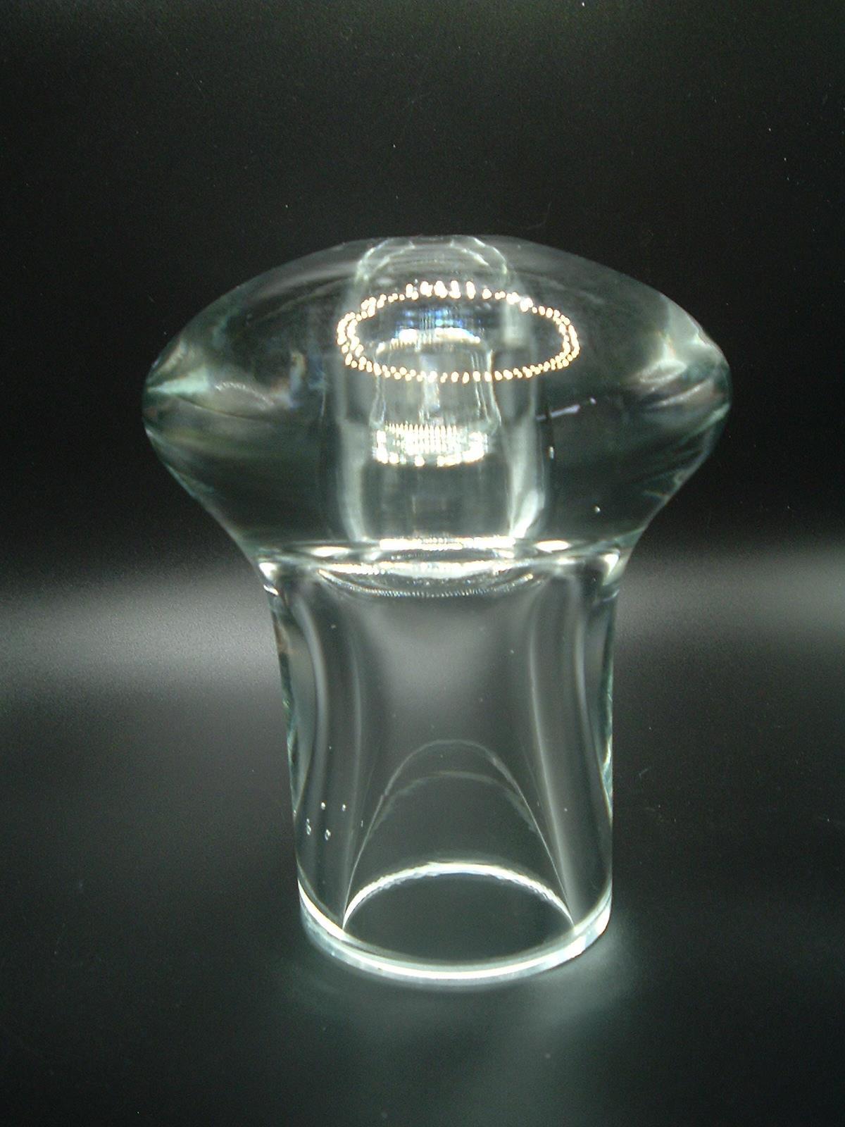 Mushroom UFO Alien Crystal HEAVY 2lb 8oz Art glass, bud vase, conversation piece