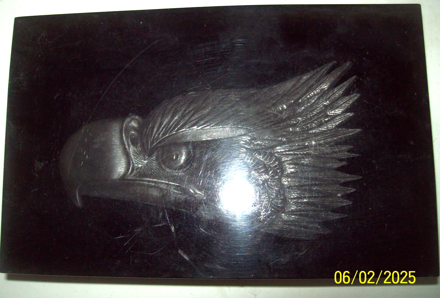 Eagle Head Paperweight 6 5/8 x 4 1/4 33 oz