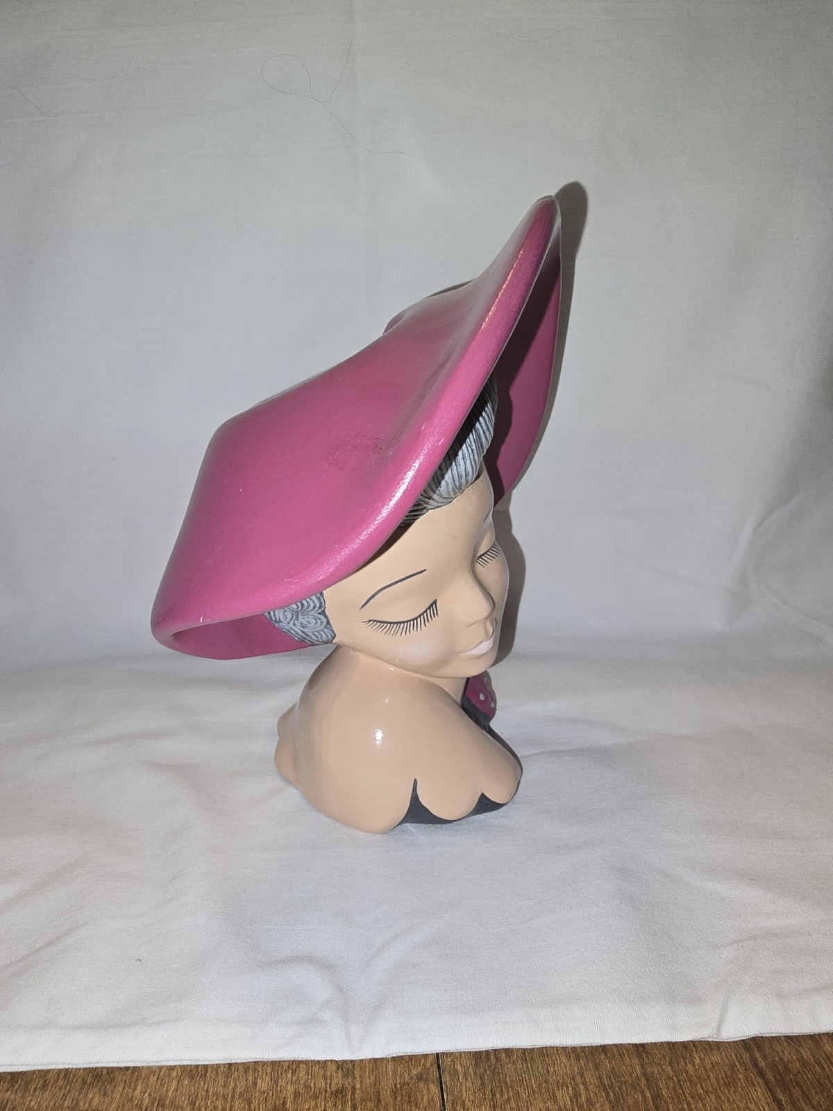 6.5 In Tall Lady Head Vase – Possibly Re-painted?