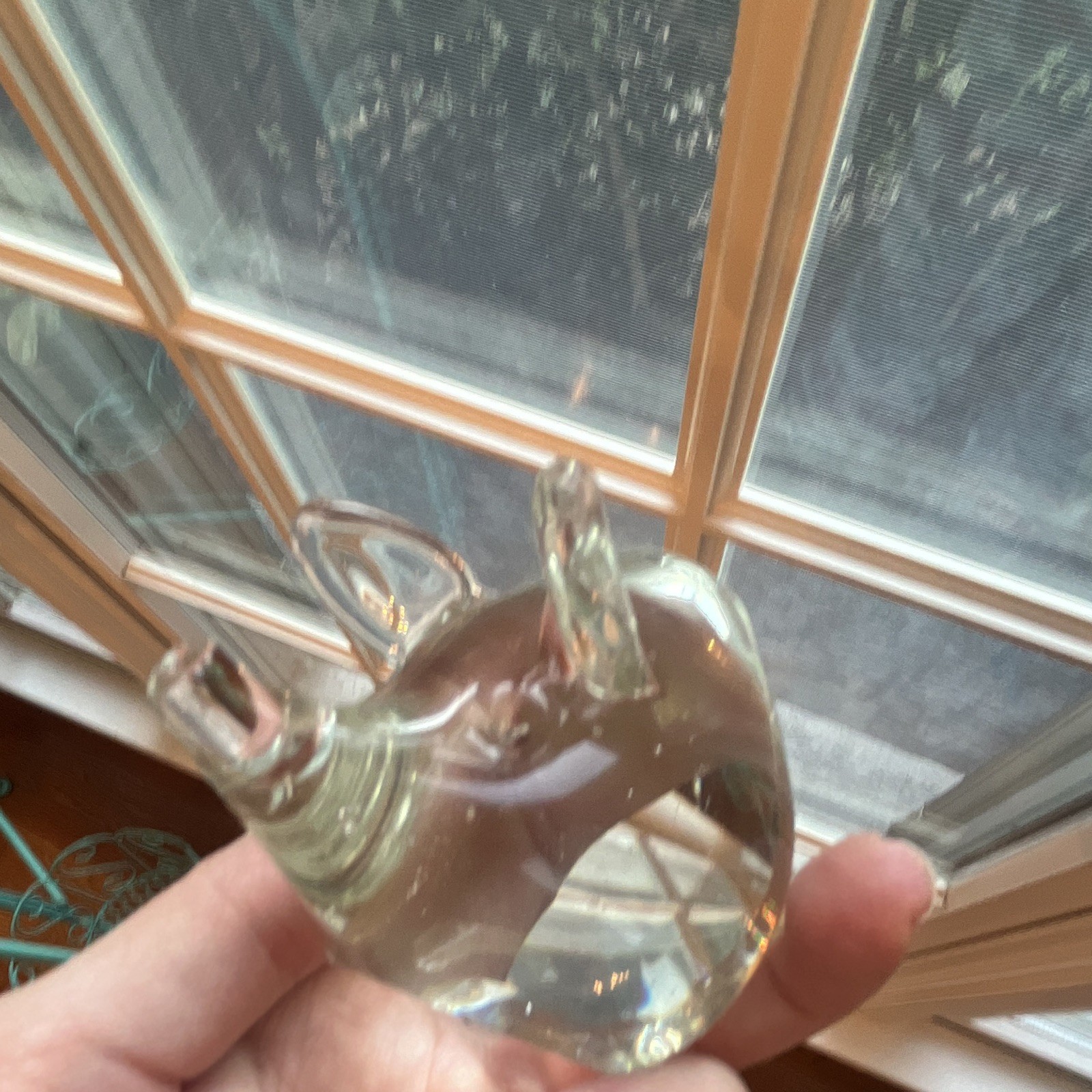 Clear Glass Pig Figurine Decorative Animal Pig/Elephant Paperweight Trinket