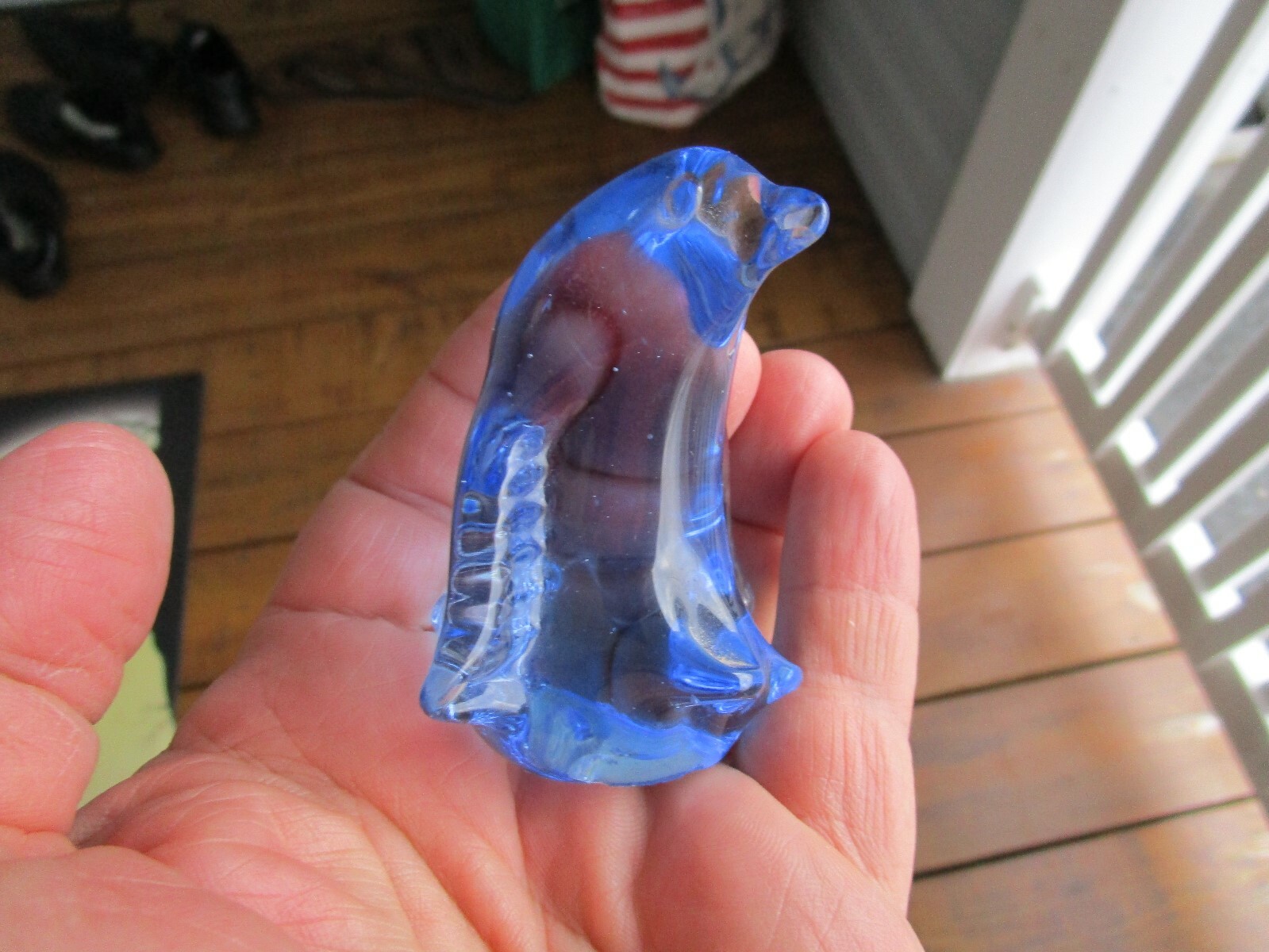 US Commemorative Fine Art Gallery Blue PENGUIN Cute Paperweight ~NICE!!!