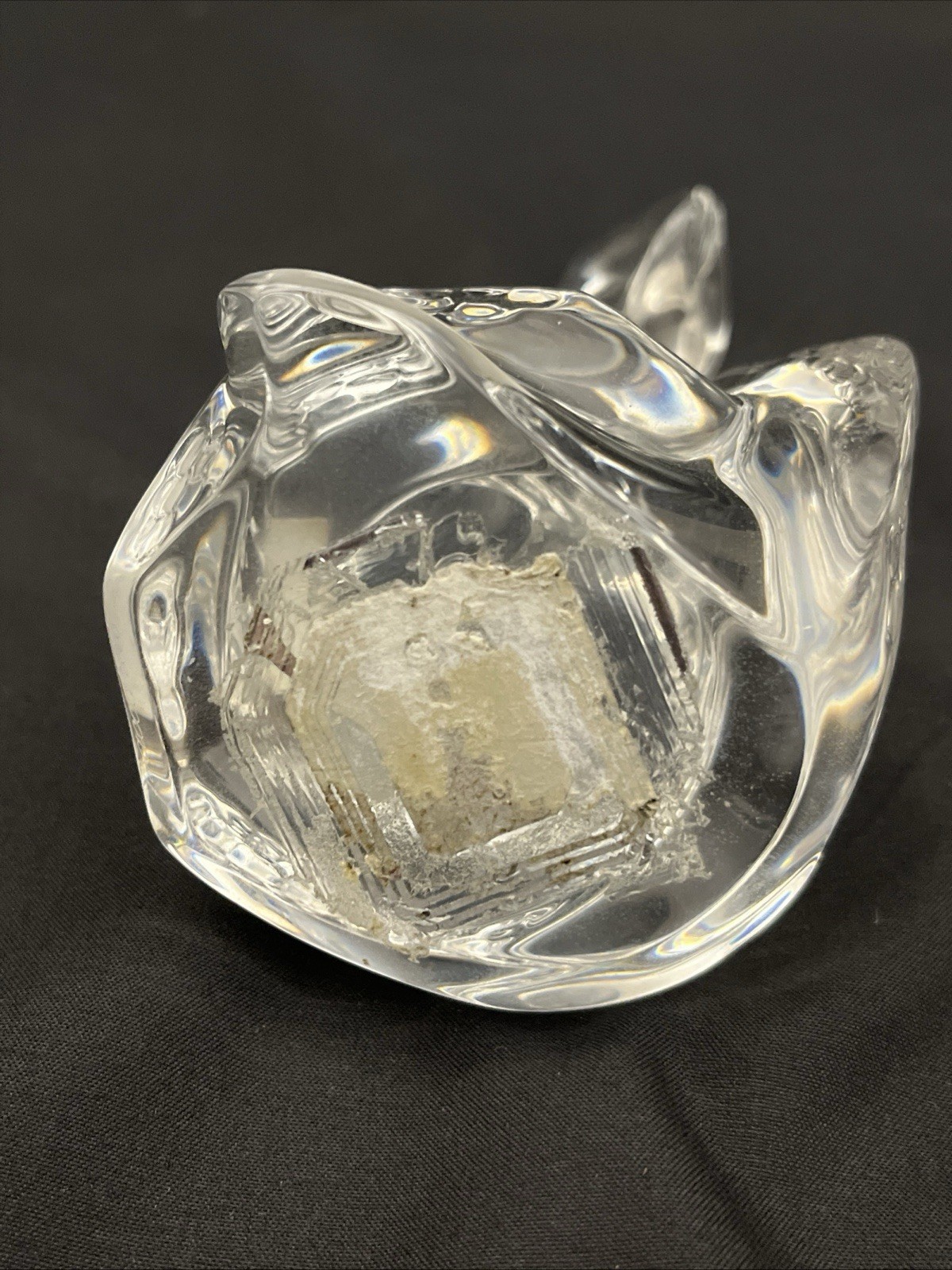 BACCARAT France Crystal ZODIAC COLLECTION Coiled SNAKE Paperweight Figurine (S)