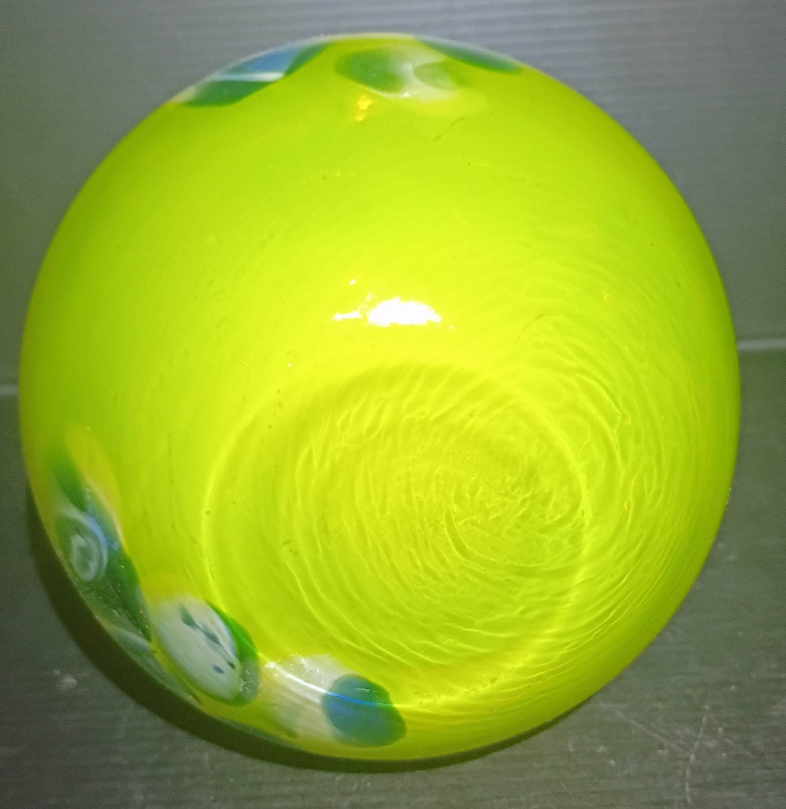 Vintage Hand Blown Yellow Art Glass Vase Cadmium UV Reactive Handles! 8.5″ Tall!