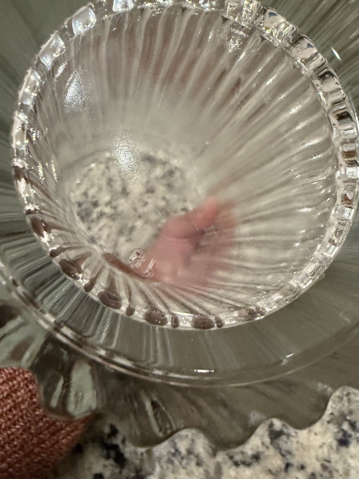 Crystal vase titled ‘Athena’ by Cristal D’Arques. Made in France.