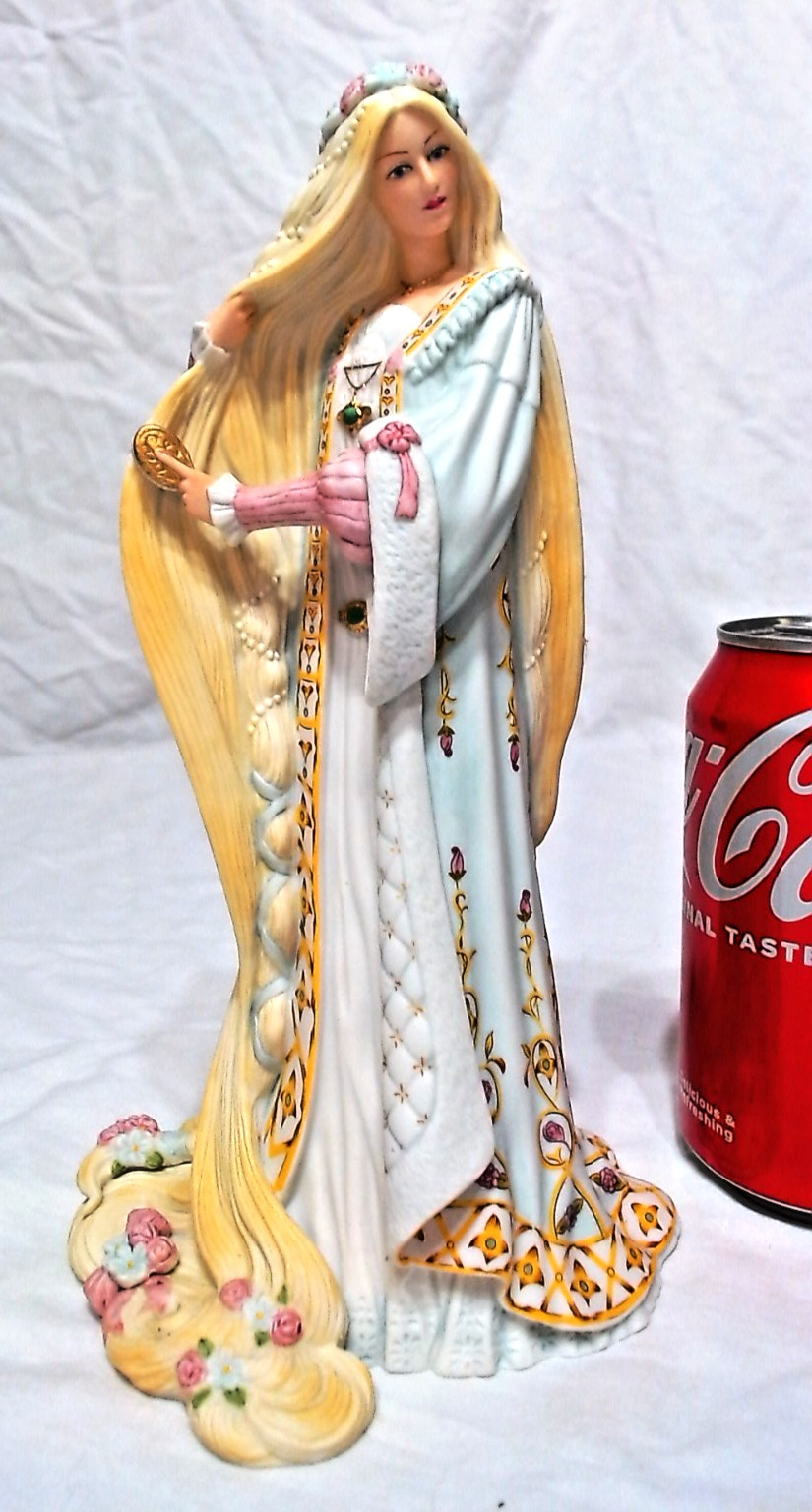1990s LENOX “RAPUNZEL” PRINCESS FIGURINE 8-3/4″, TAIWAN, PRISTINE