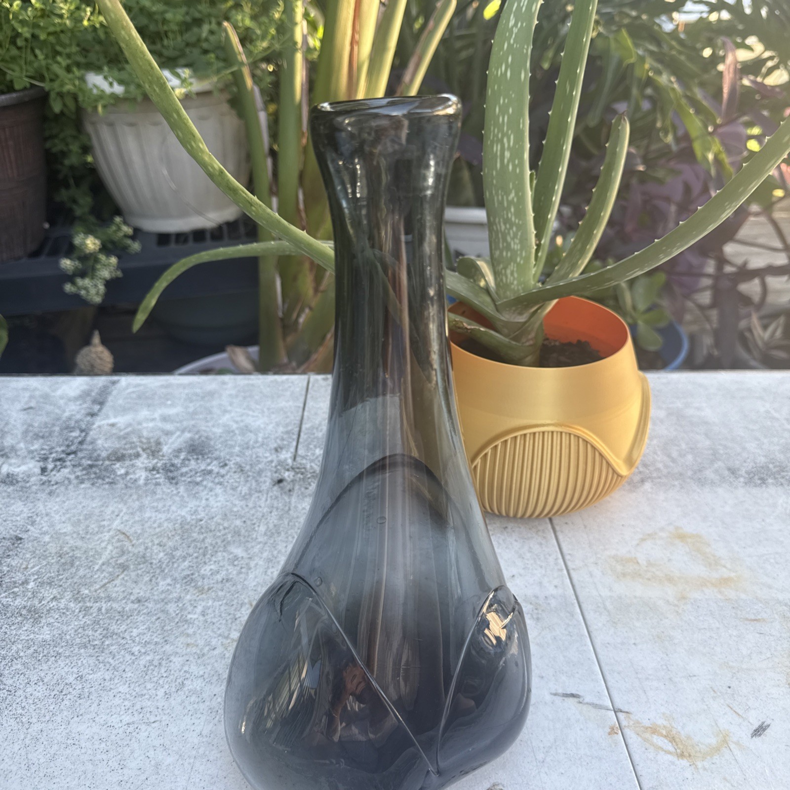 Kingwell Organic Vase Signed Dated 1972 11.5” Beautiful Hand Blown Vase First Y