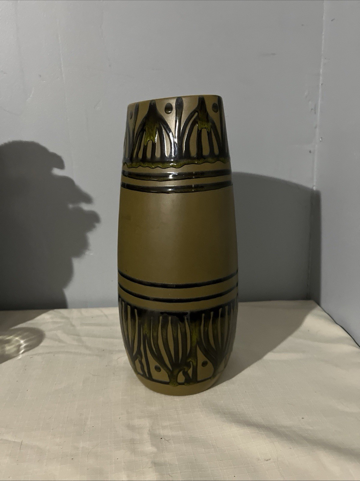 Mid-Century Modern Sascha Brastoff Art Pottery Vase. 12” Tall Perfect Condition