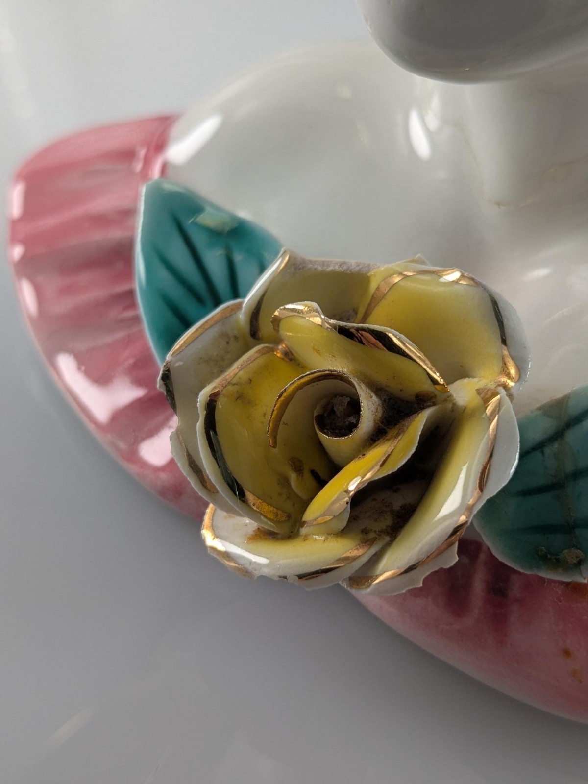 Vintage Lady Head Vase Crack Head