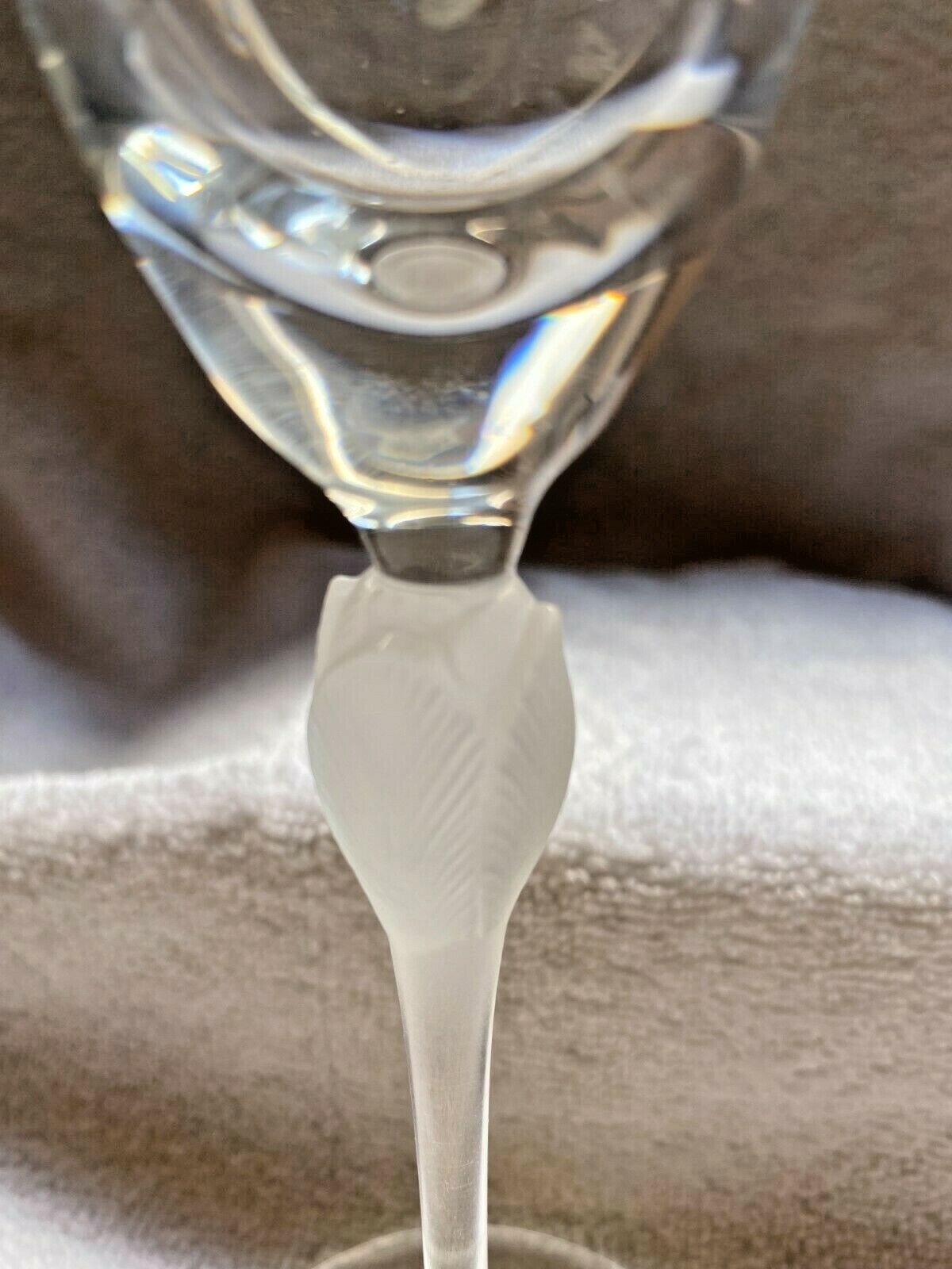 SET OF 2 CHAMPAGNE GLASS MADE IN JAPAN OVER 24% PBO H 9.5 X 2.5 EU21