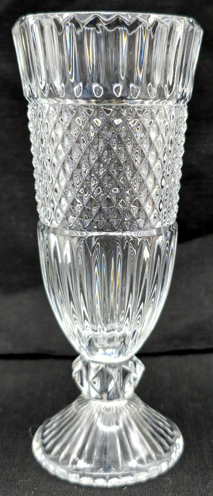 Fostoria Leonardo Footed Bud Vase Made of Clear Crystal in the United States