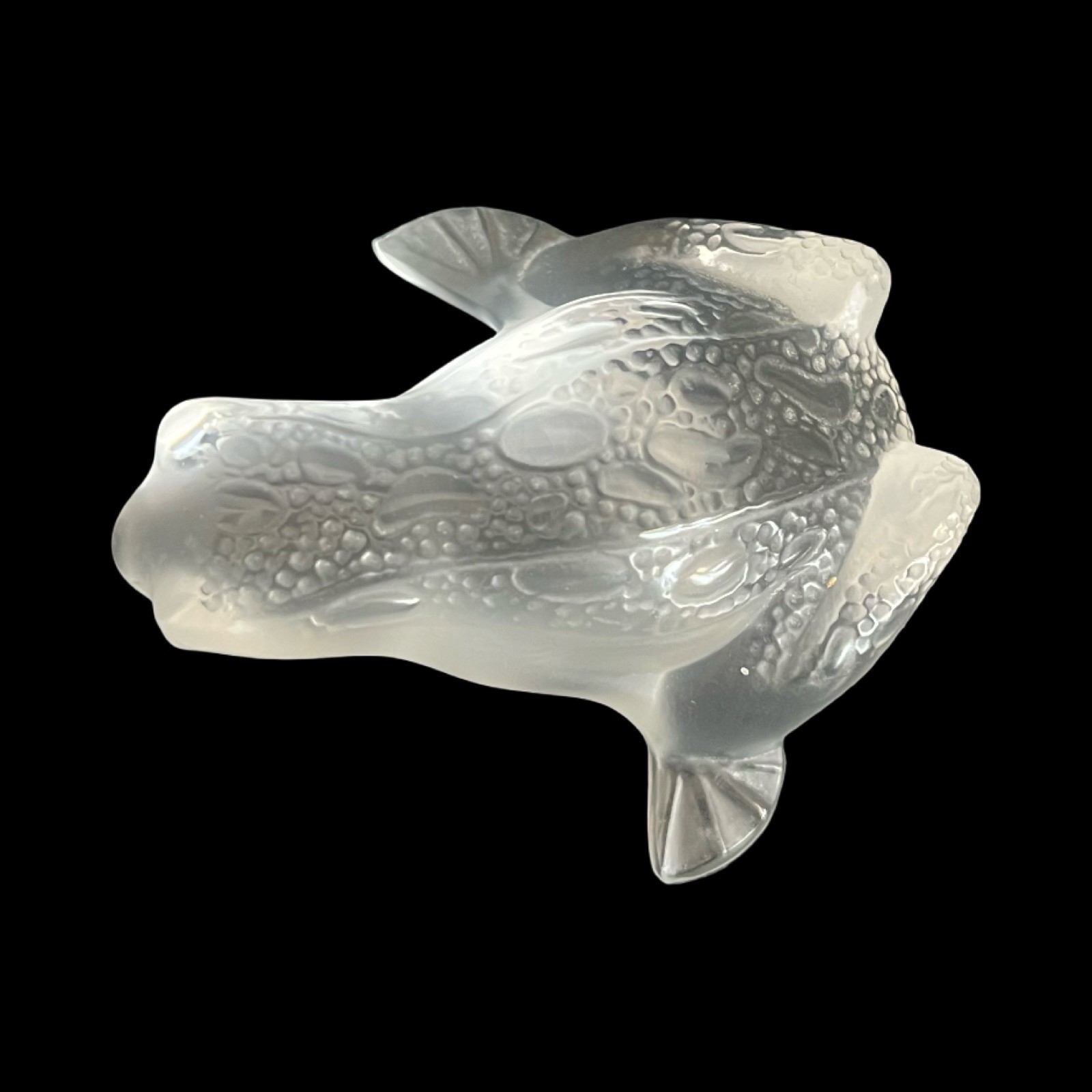 Lalique Grenouille Frog Authentic Crystal Luxury Figurine 2.6″ x 2.4″ x 1.2″