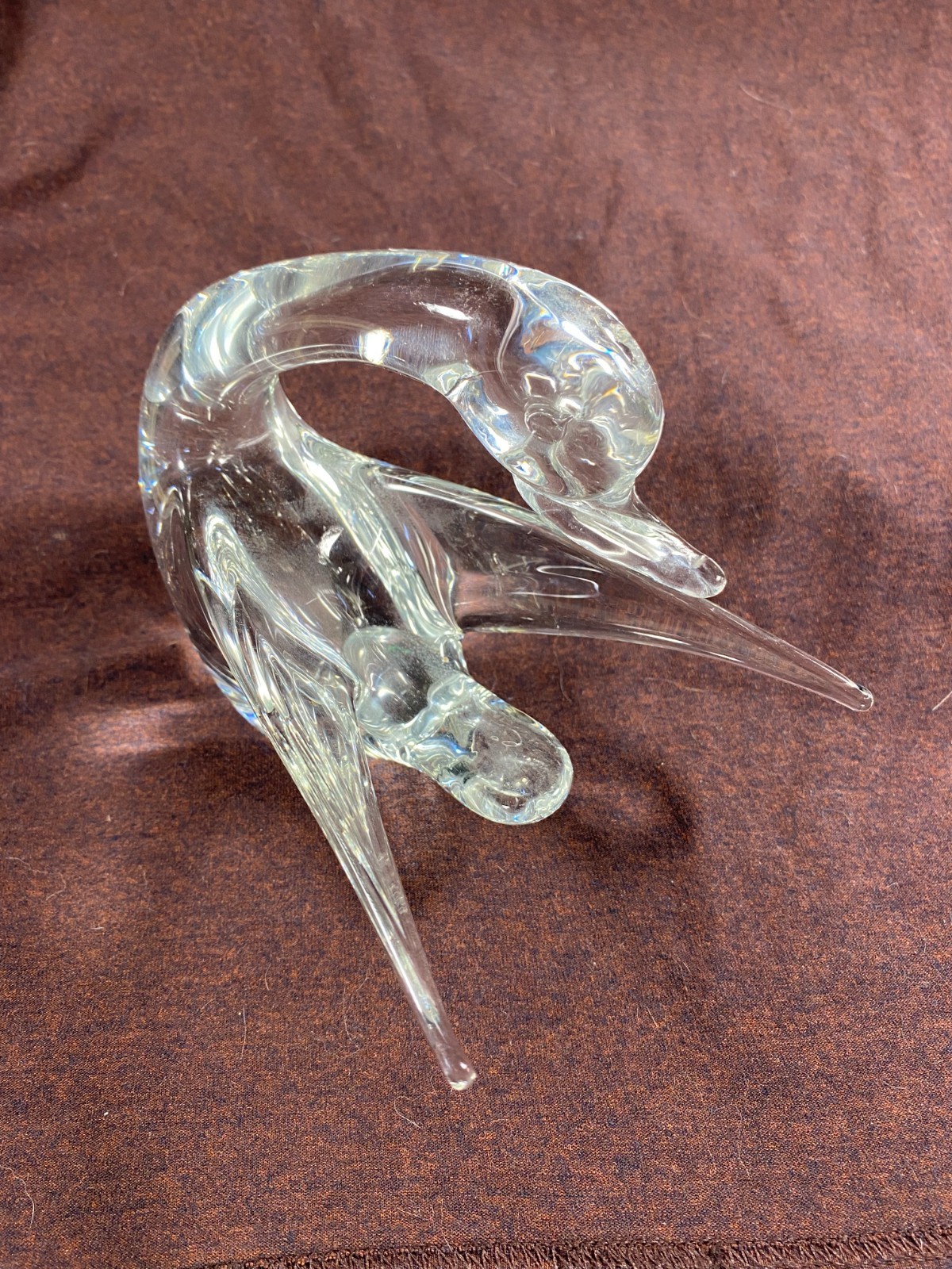 V. Nason & C. Murano Italy Glass Duck Bird Figurine Sculpture