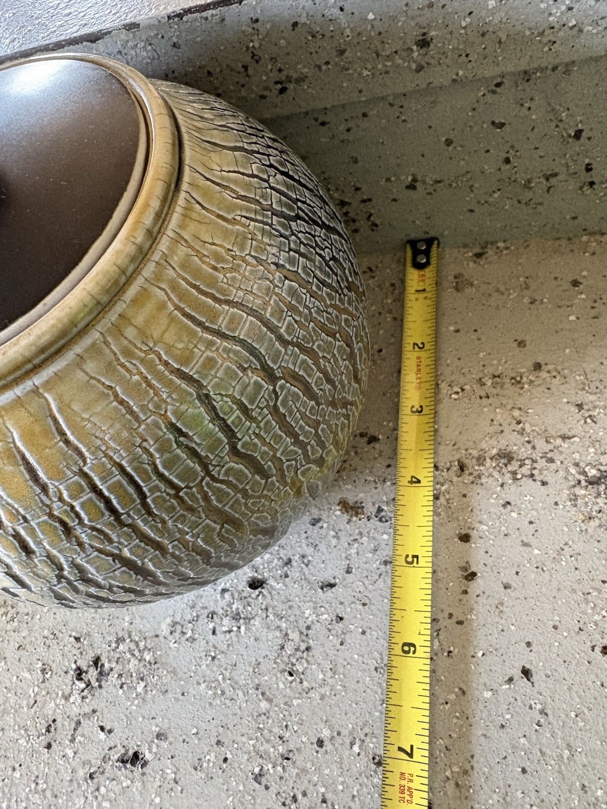 Raku Pine Bark Textured Glazed Studio Pottery Vessel – VERY RARE-Lidded Tea Jar!