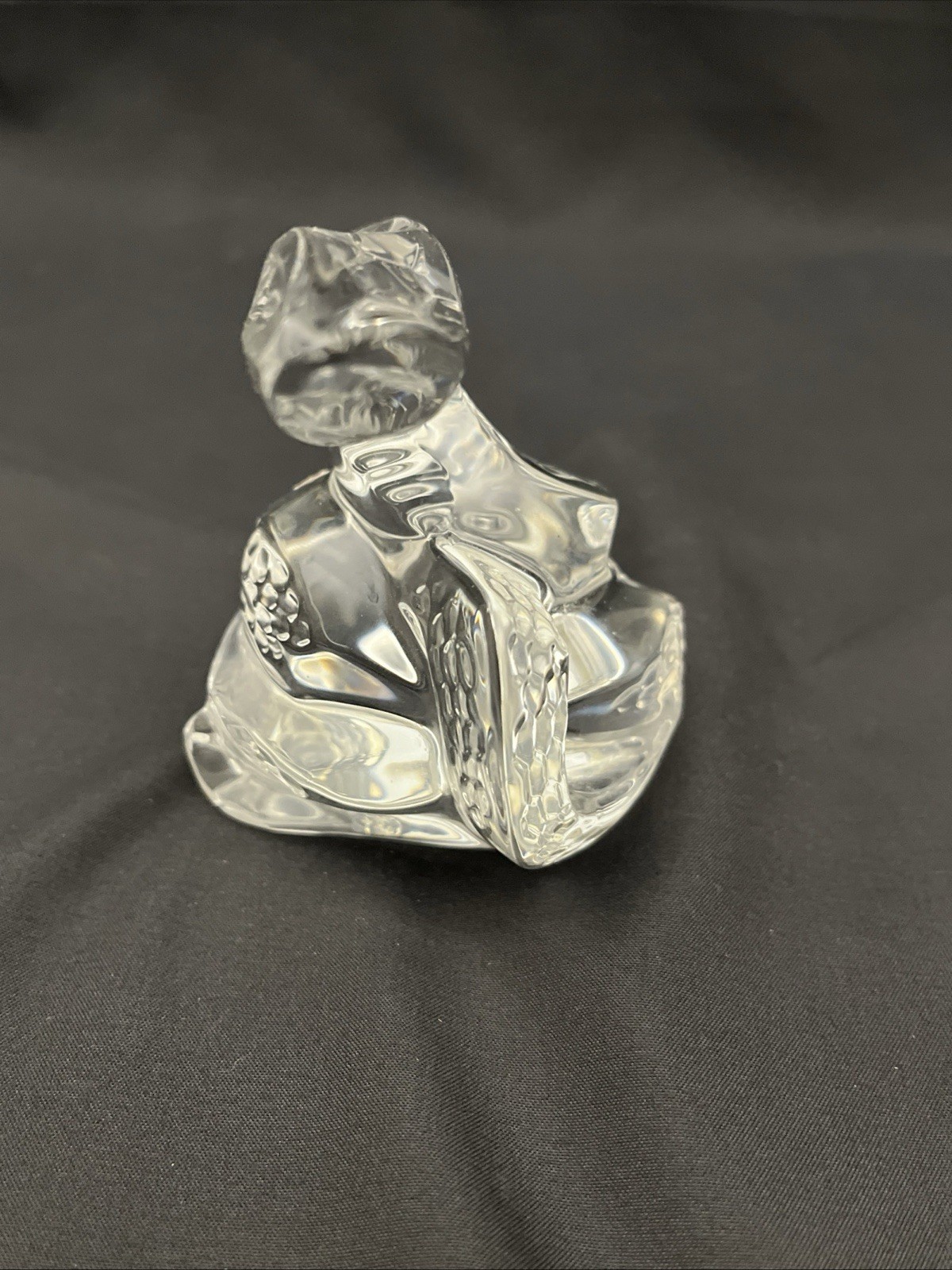 BACCARAT France Crystal ZODIAC COLLECTION Coiled SNAKE Paperweight Figurine (S)