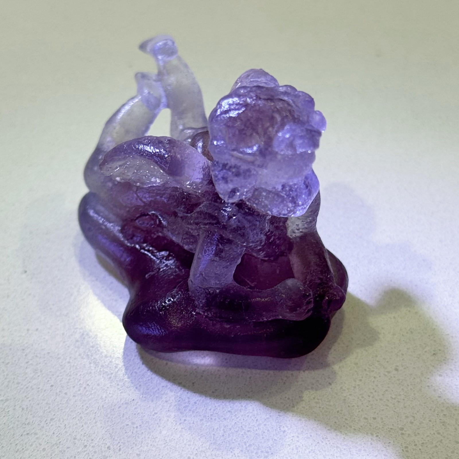 Daum – Crystal Roses Decorative Dish and Crystal Angel – Pate De Verre