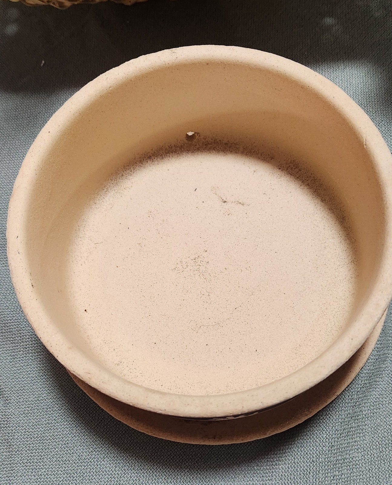 Vintage Pottery Planter Southwest Design Clay Cactus Hand Crafted 7”diameter