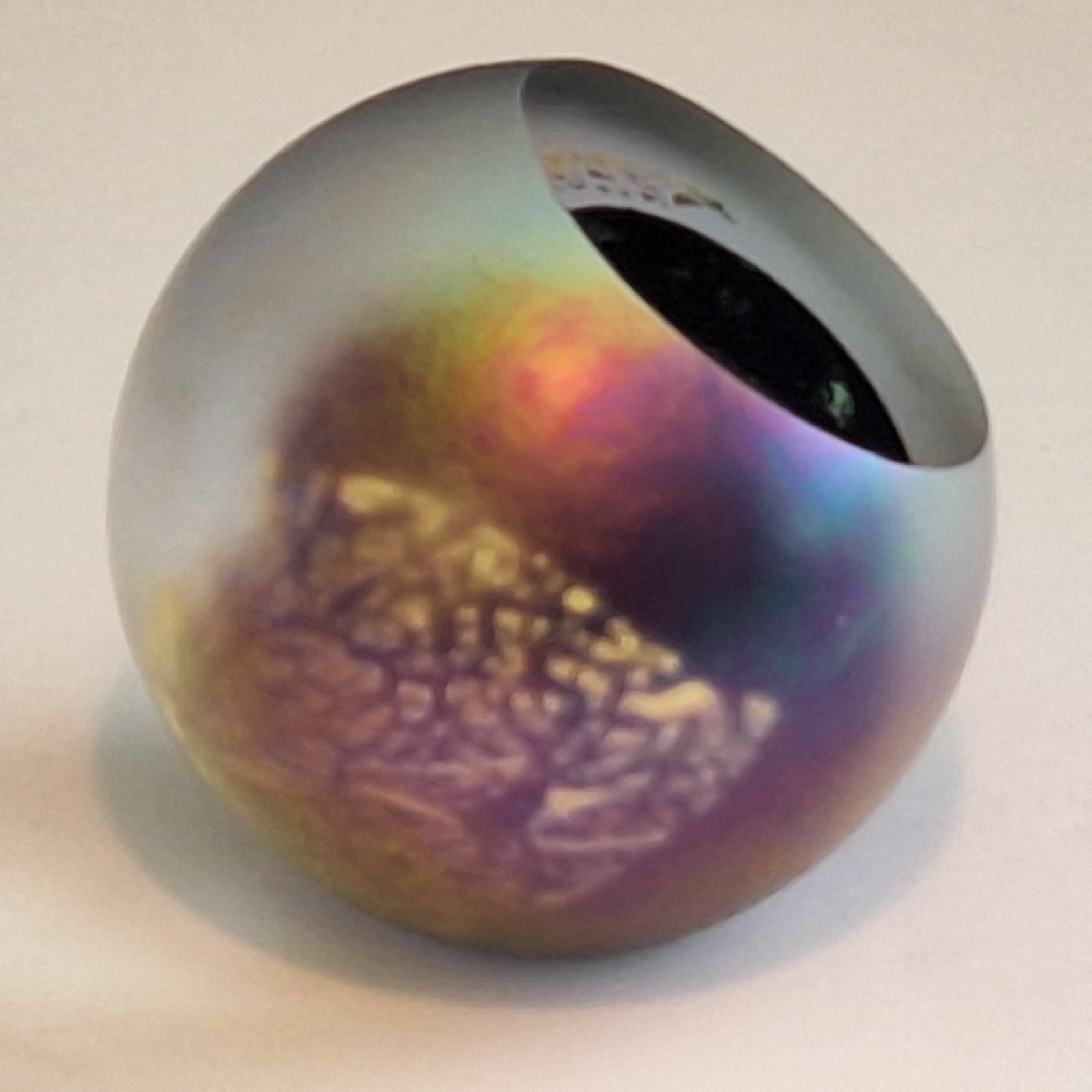 Glass Eye Studios Celestial Series Glass Hand Blown Art Paperweight, 3″ 1-1/4 Lb
