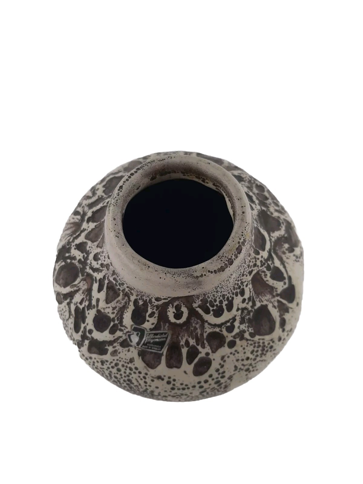 Silberdistel Vintage Fat Lava Ceramic Vase, 25 cm, 1960s