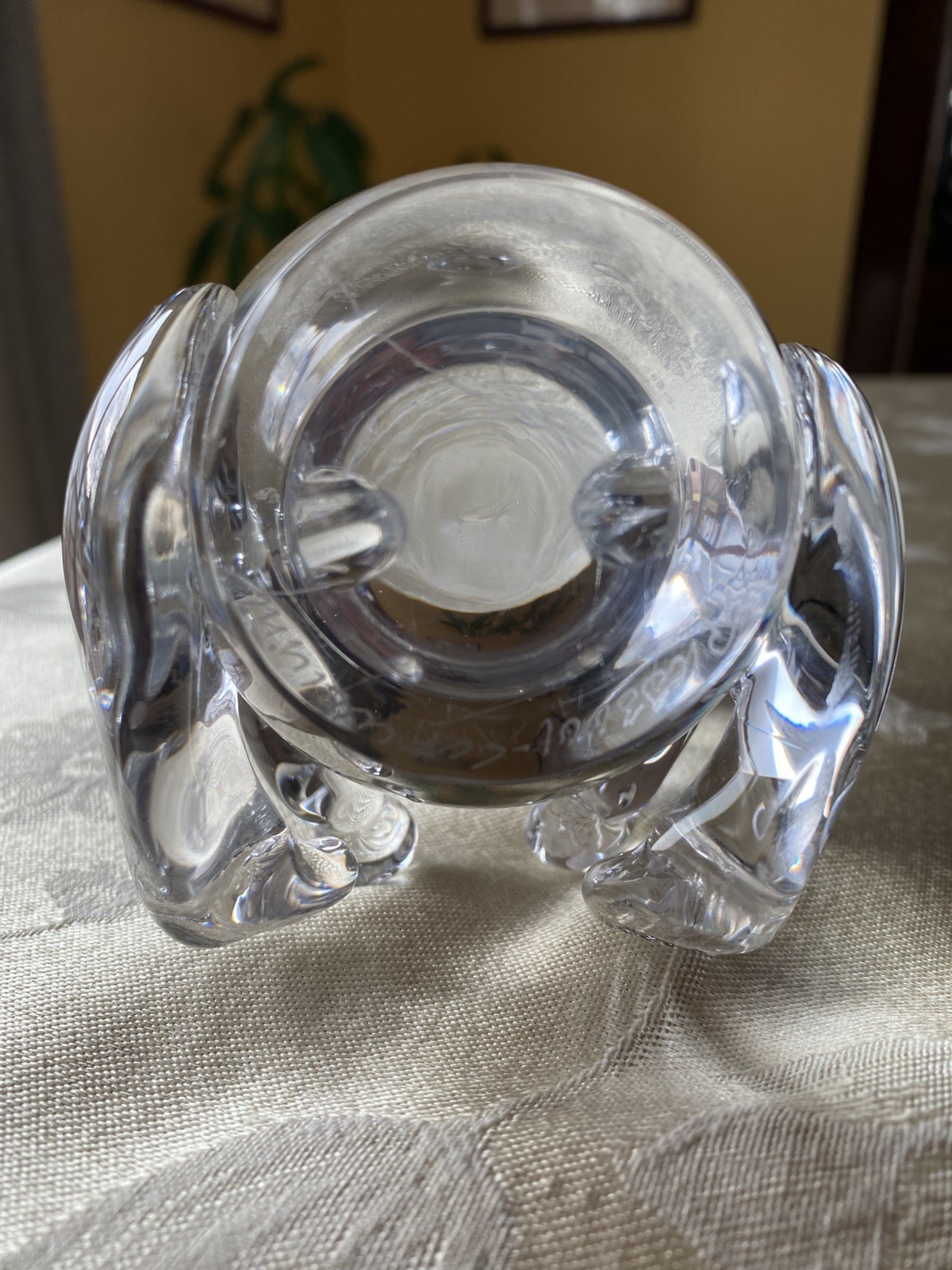 STEUBEN Crystal Koala Bear Figurine 5.75” Lloyd Atkins #8268 Art Glass Sculpture