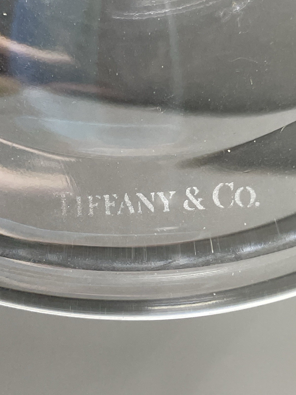 Tiffany & Co Classic 10″ Crystal Candlestick with Original Label ~ NEW ~ No Box