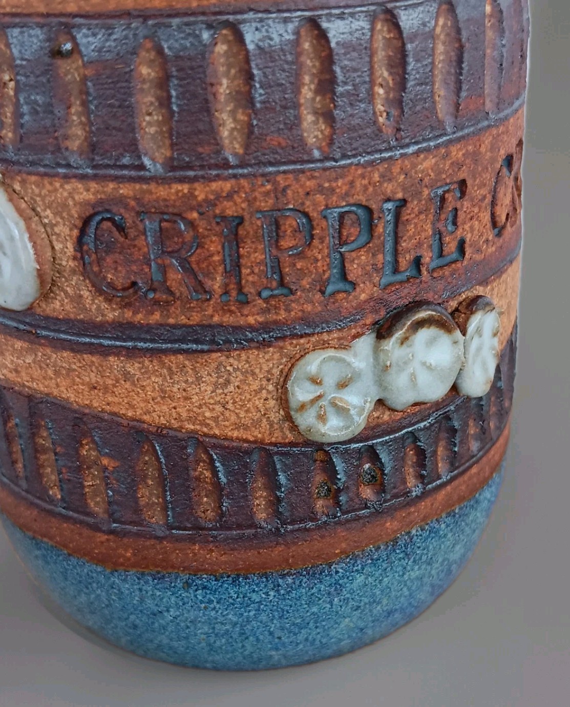 Ed Schrock Vintage Studio Art Pottery Vase 5.5 in Cripple Creek Signed