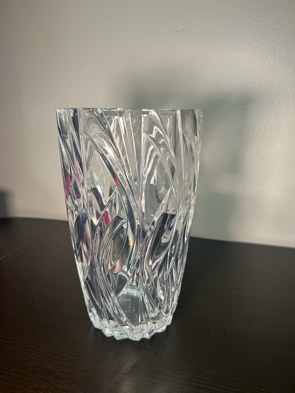 VTG Cristal D’Arques-Durand lead crystal vase in the Vizille pattern (France)