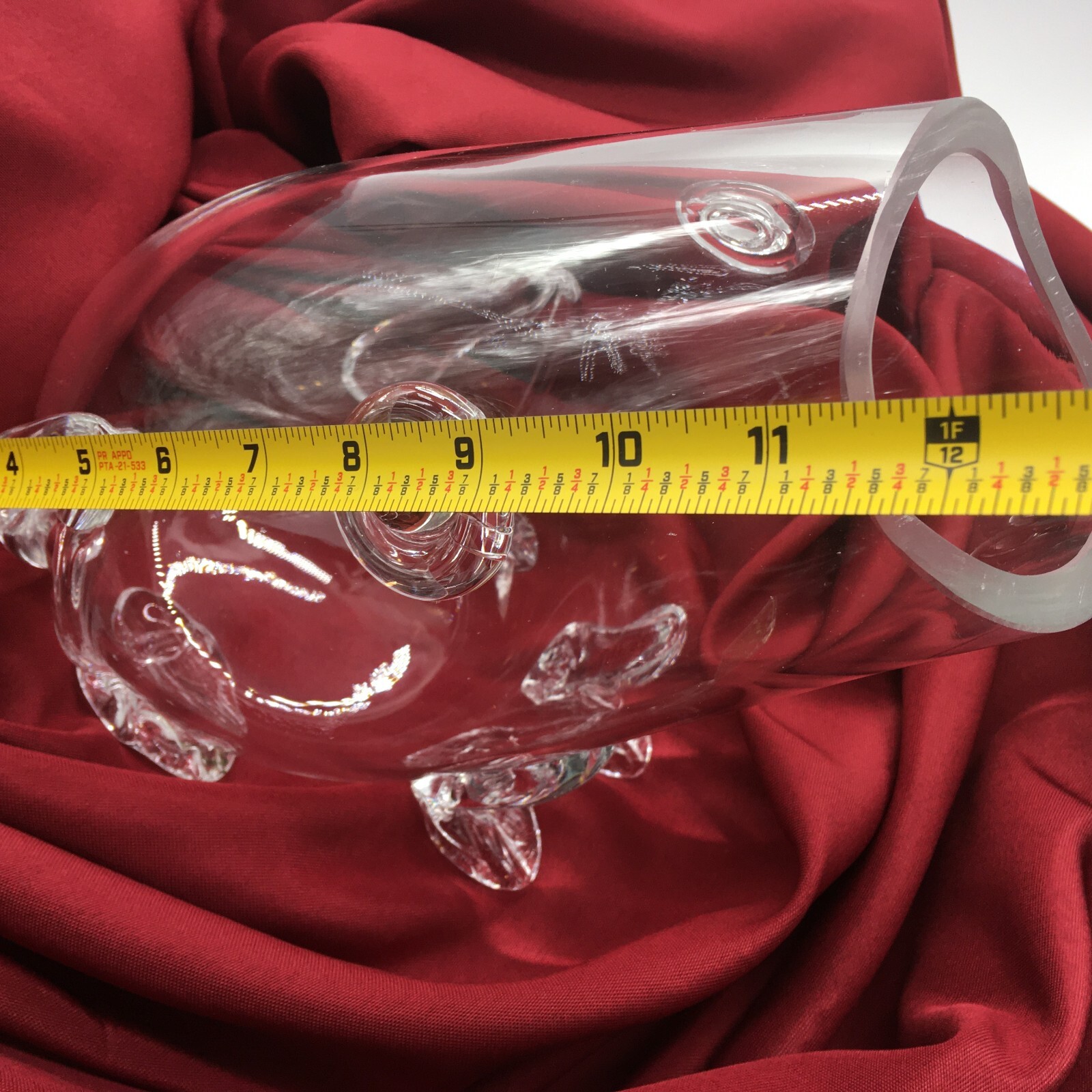 Shannon Crystal Clear Vase/Terrarium 9.5 Inches Anthropomorphic Frog (See Notes)