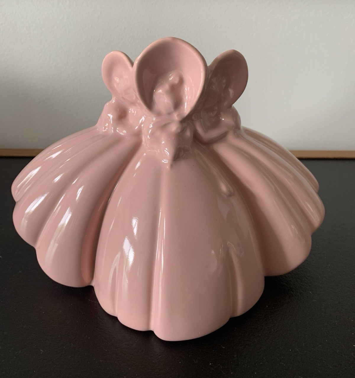 Vintage Pink Haeger Pottery “Three Sisters” Figural Planter Vase – Mid-Century