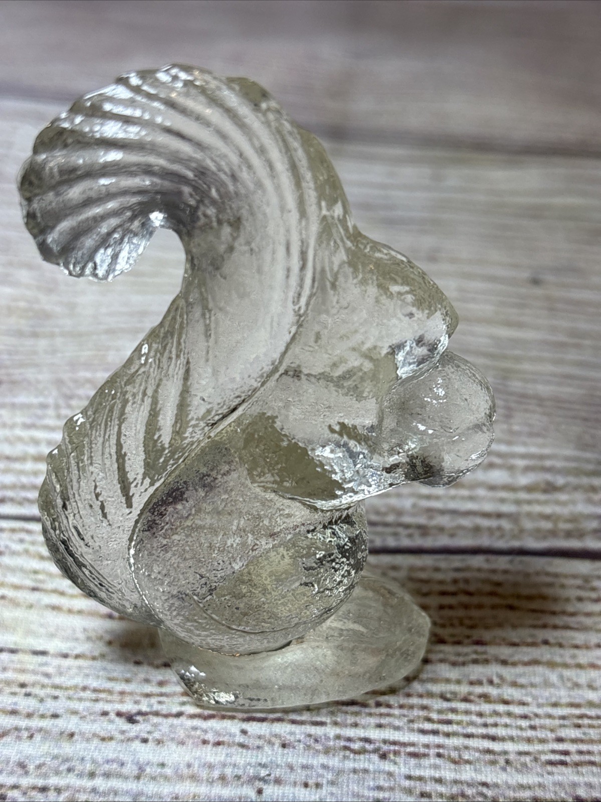 L.E. Smith Glass Company Mini Squirrel Clear 2.25″ Tall