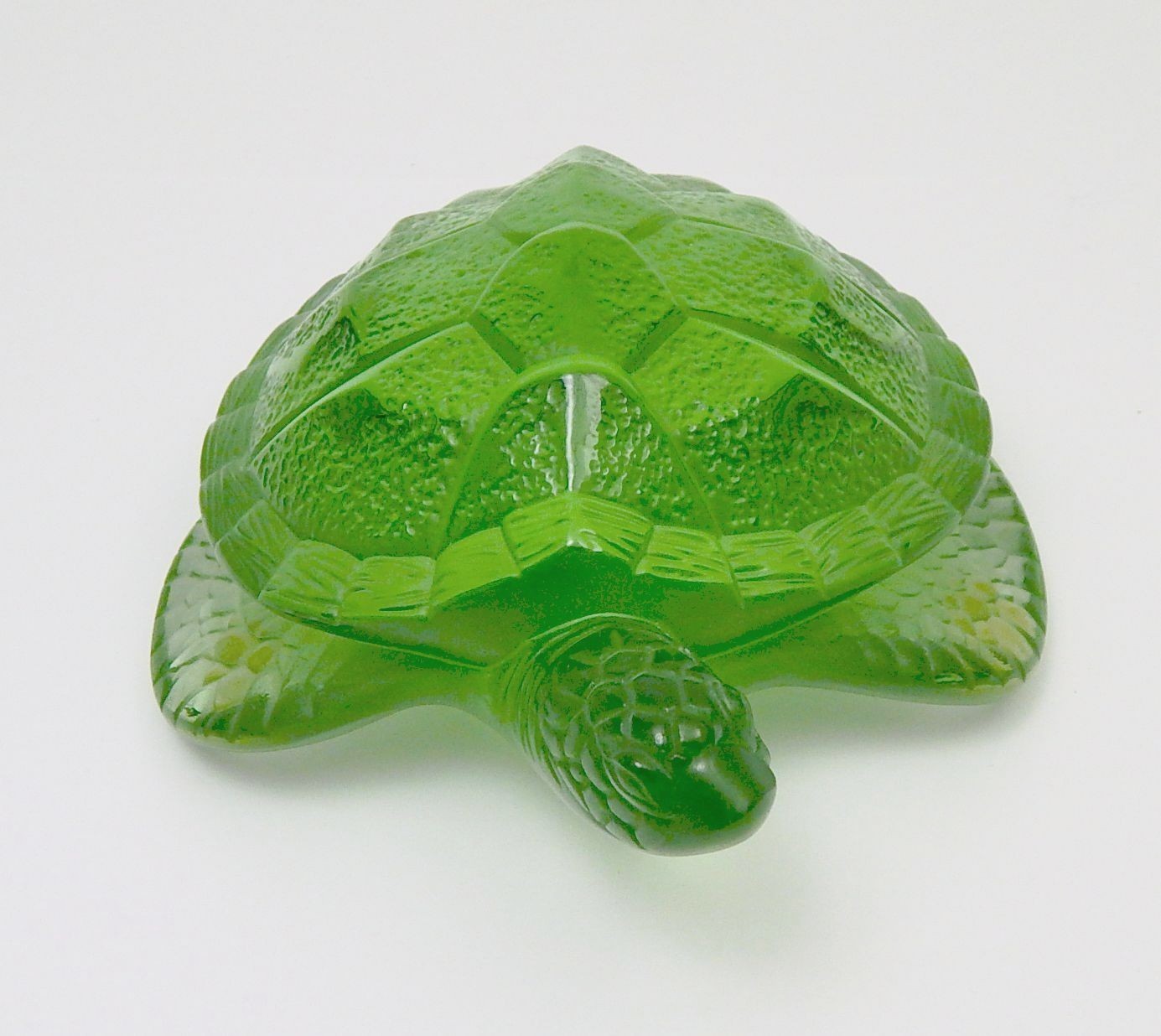 Lalique Green Caretta Sea Turtle 6 Inches