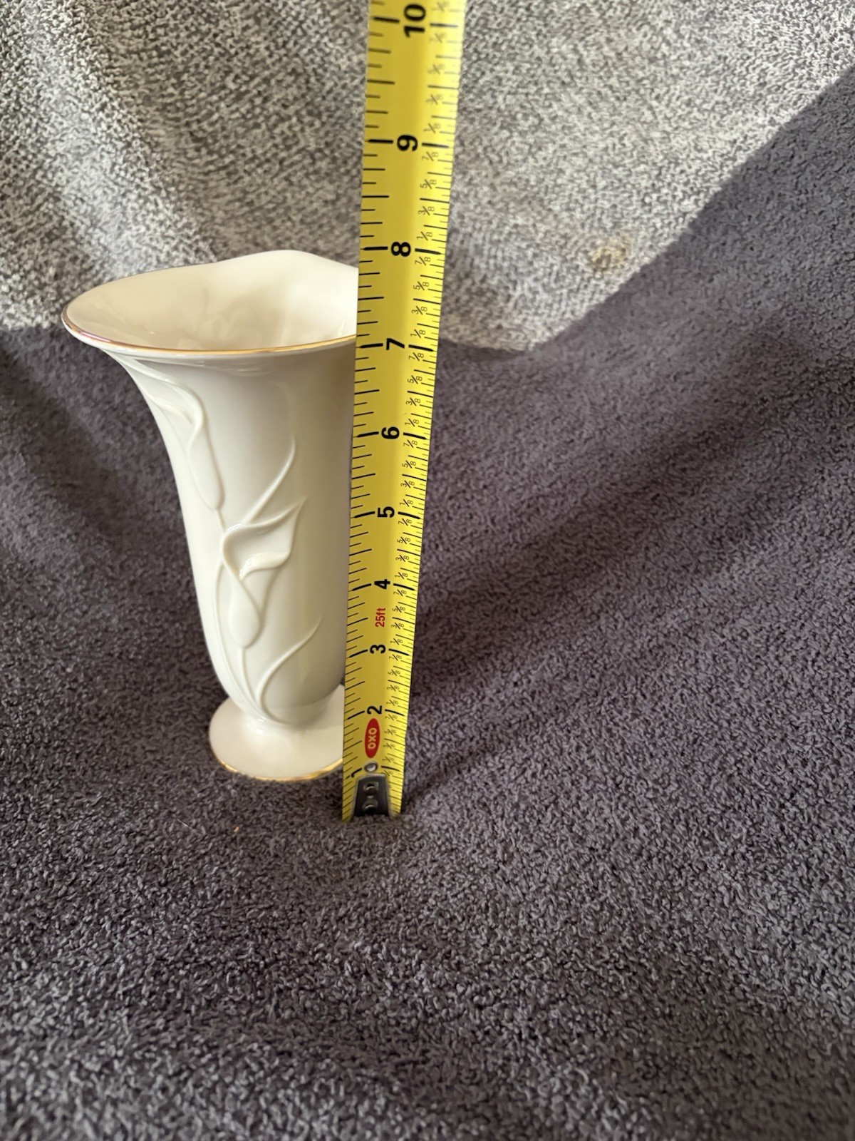 Vintage 1991 Lilies Of Beauty Vase by LENOX 7” Made In USA