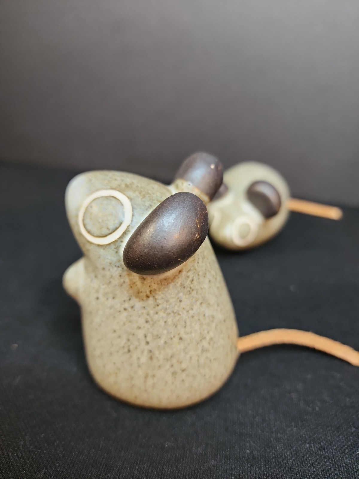 Strawberry Hill Werkshop Pottery Mice Figurine Set Of 2 Mice.