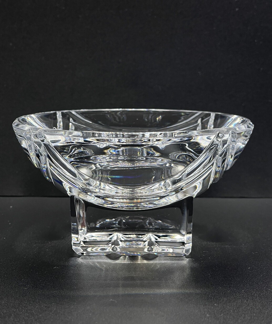 Waterford Crystal Eclipse Votive Round Lead Crystal Candle Holder Geometric